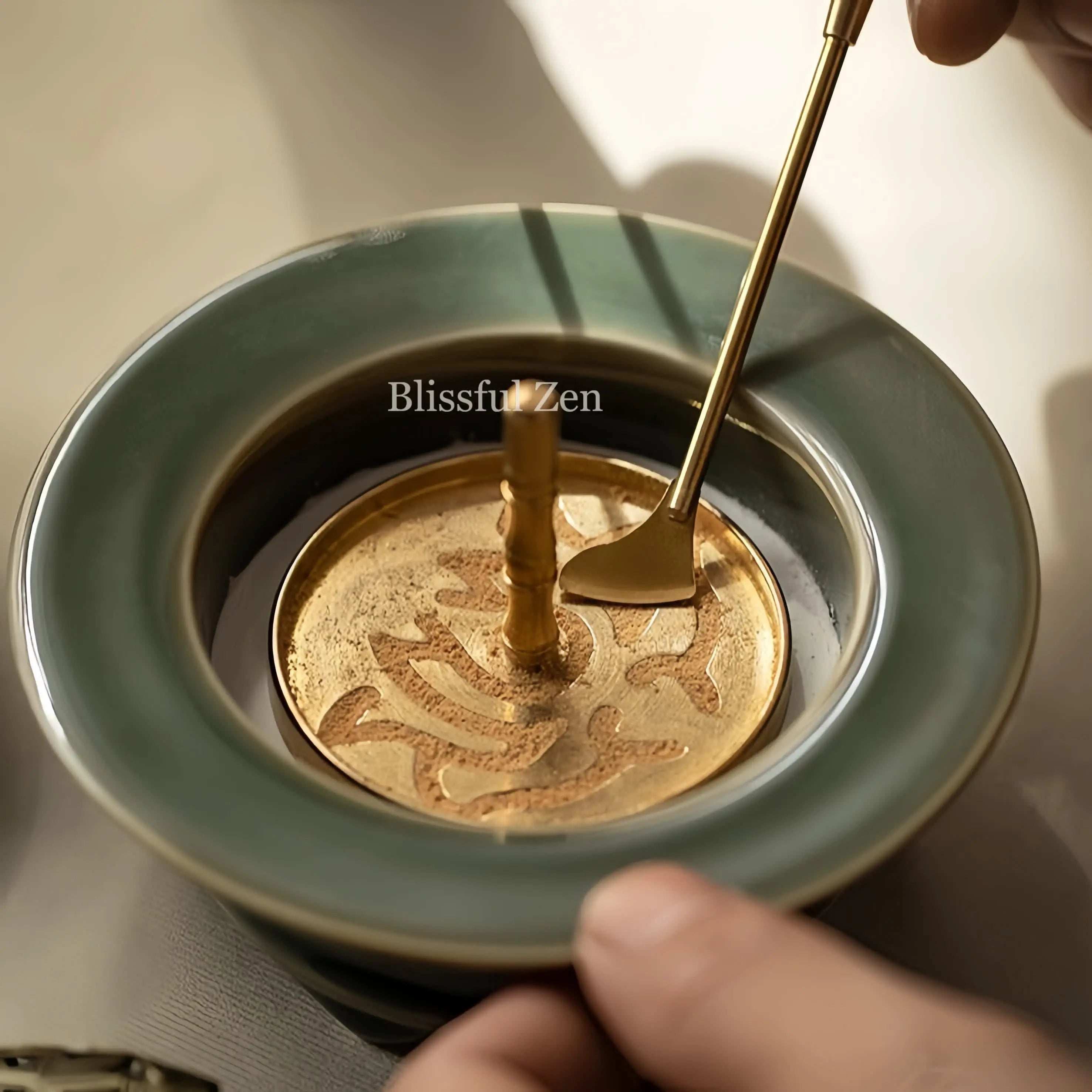 Celadon Tripod Incense Burner Set– Relaxation & Stress Relief