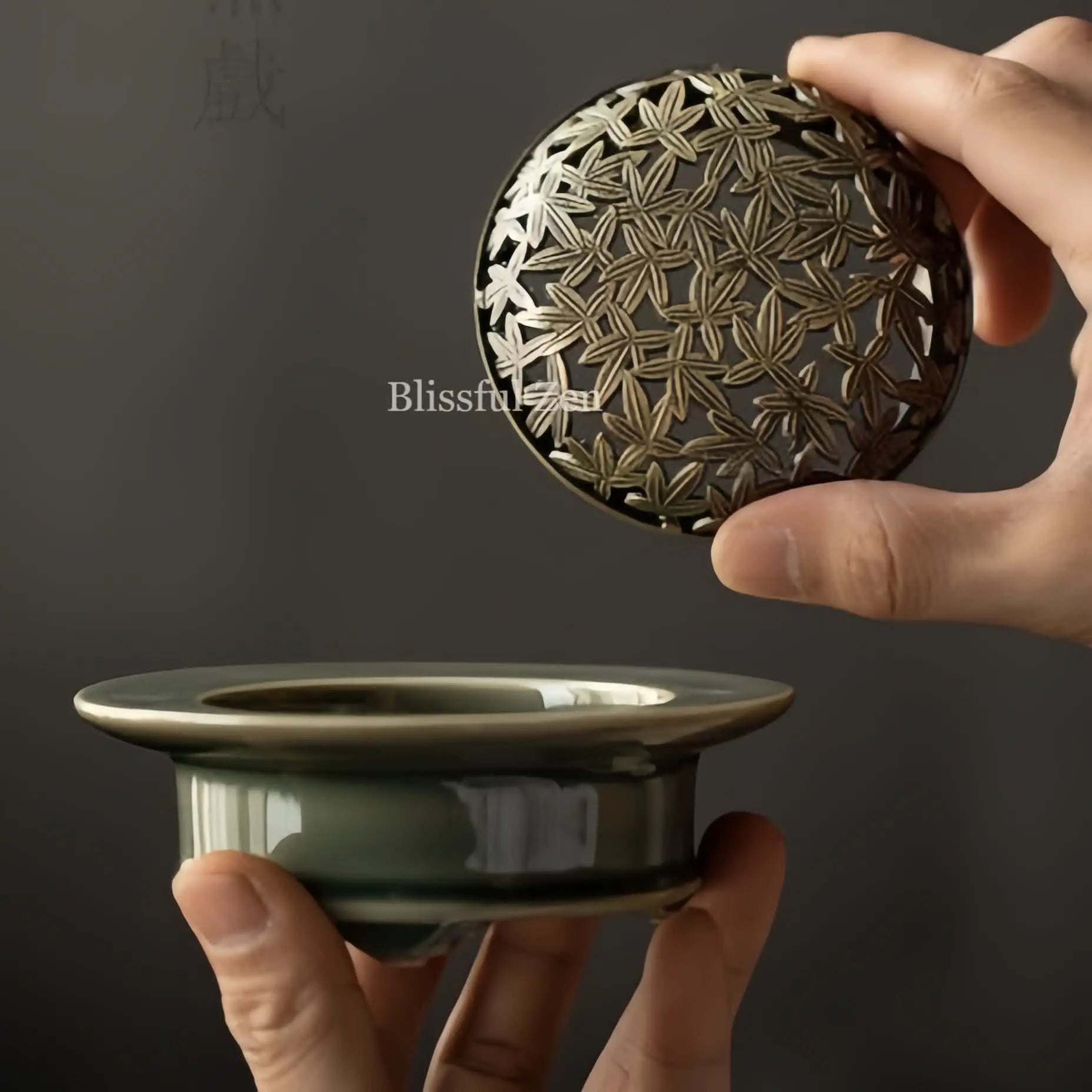 Celadon Tripod Incense Seals Set– Relaxation & Stress Relief