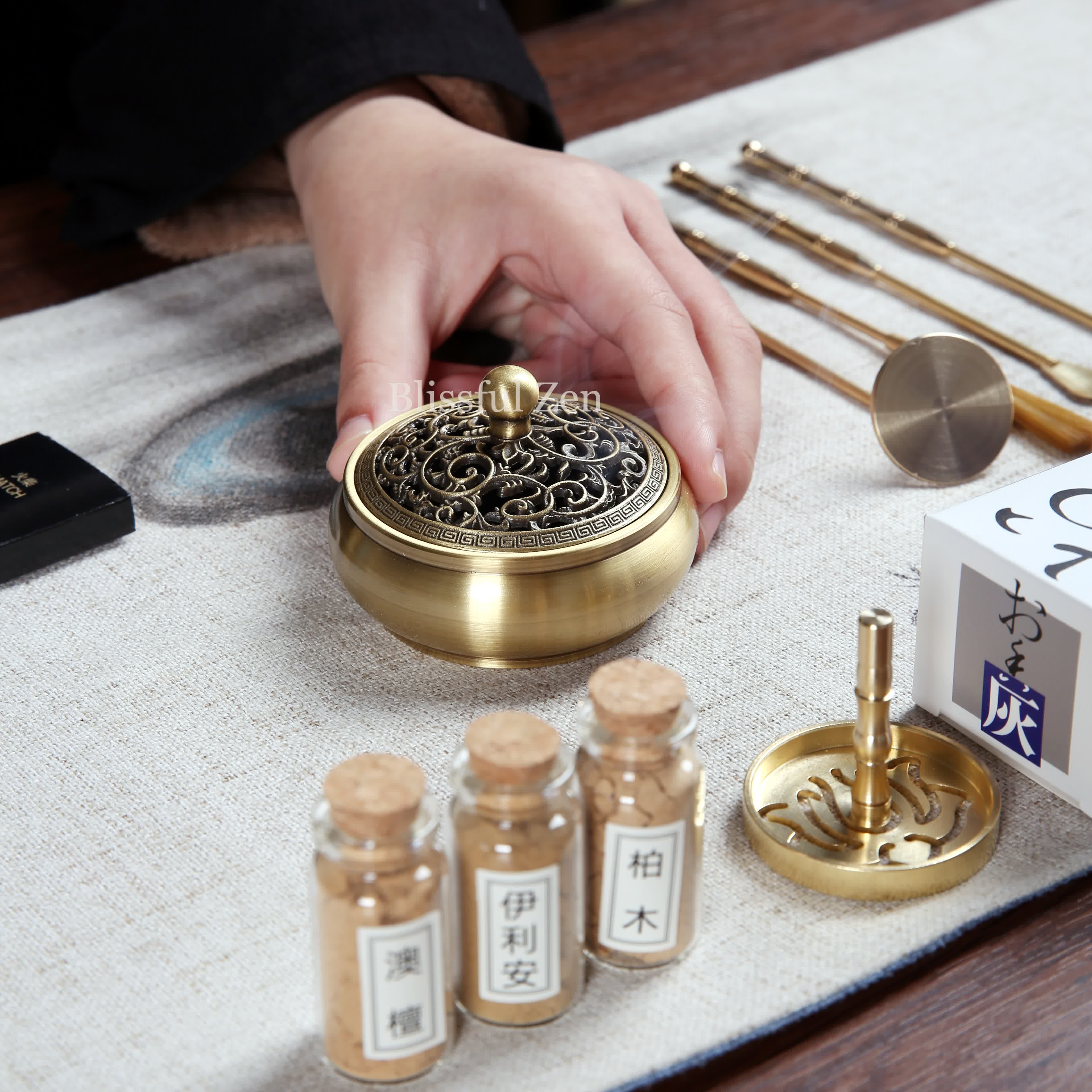 Copper Incense Stamps Set