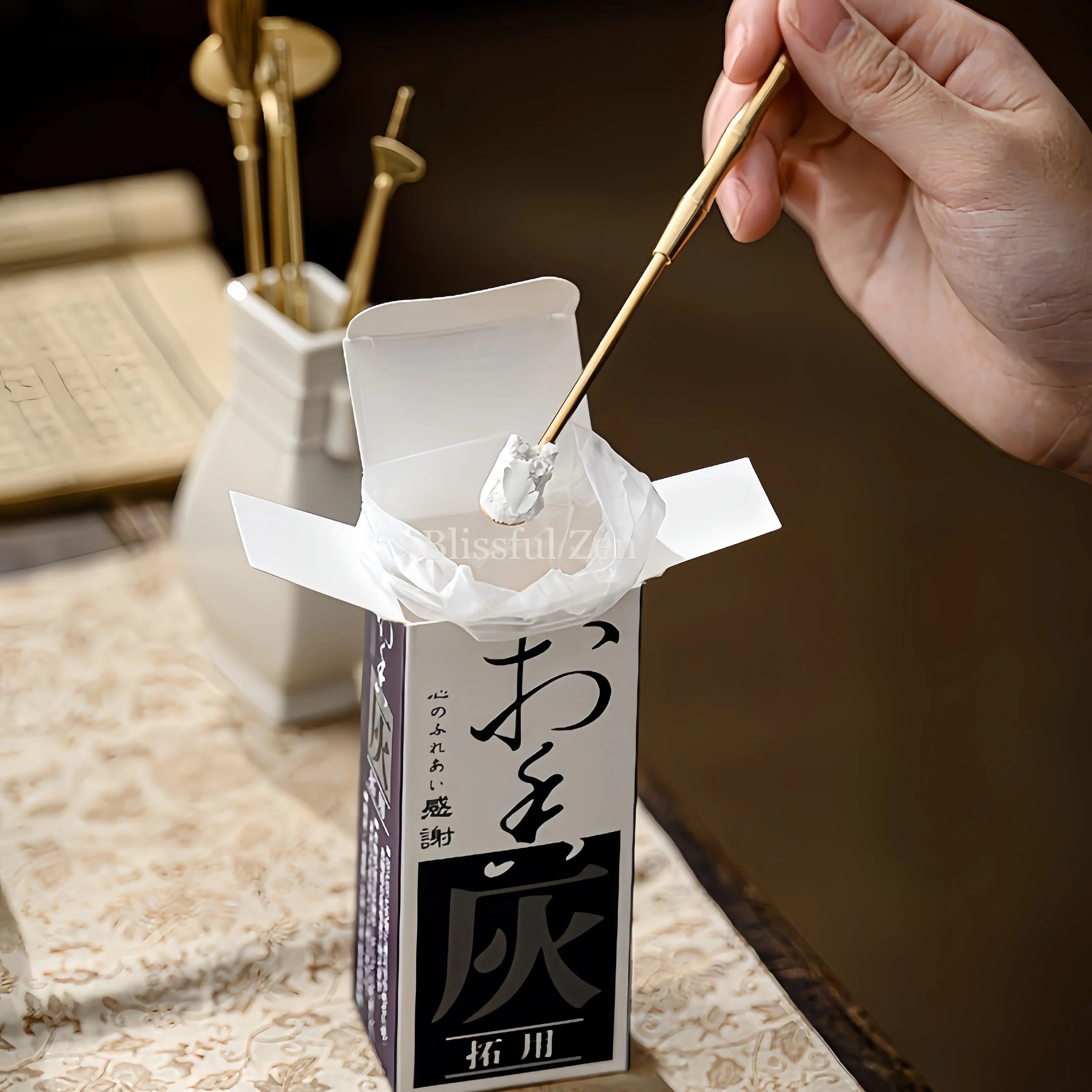 White Porcelain Tripod Incense Burner Set – For Relaxation & Stress Relief