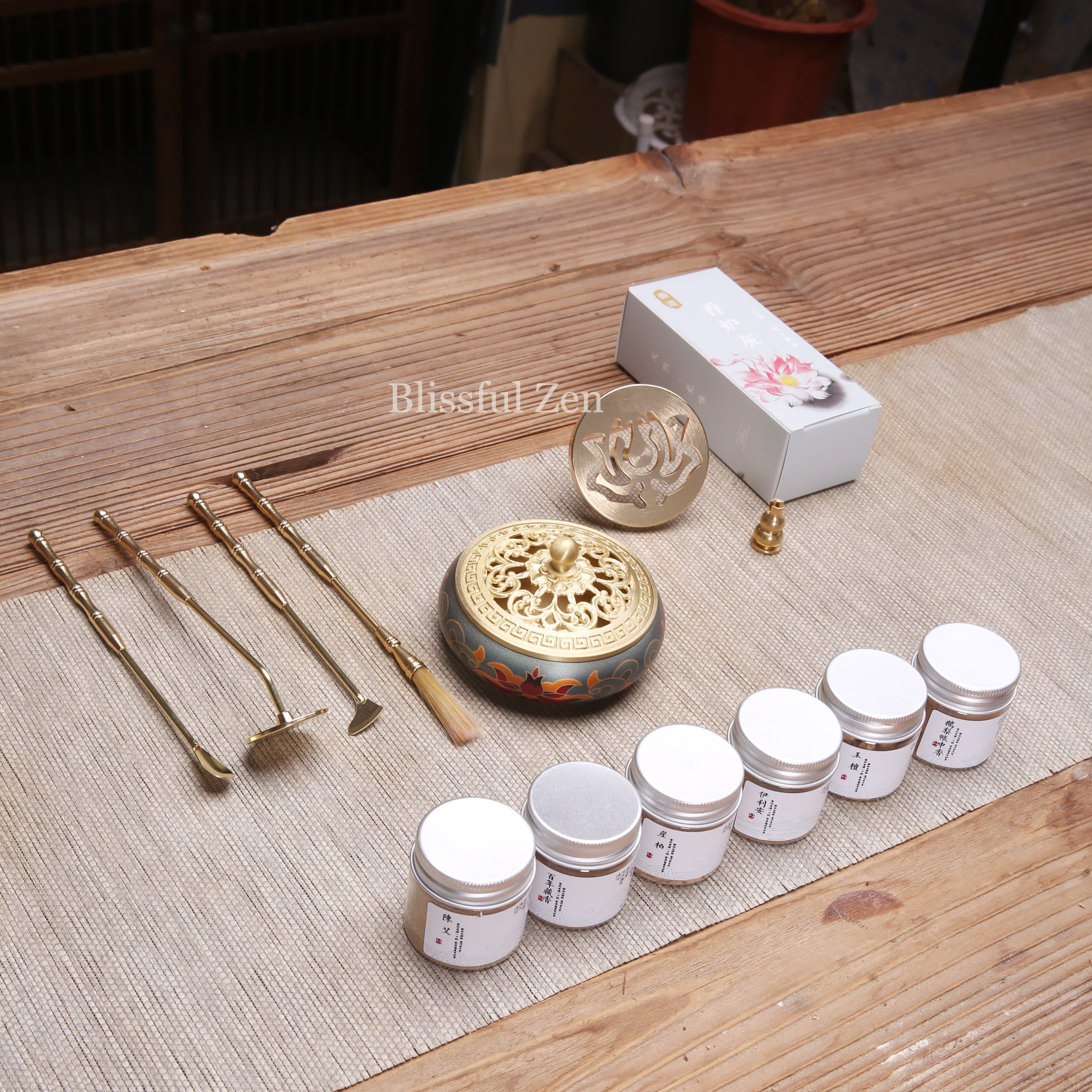 Copper Incense Burner Set – For Relaxation & Stress Relief