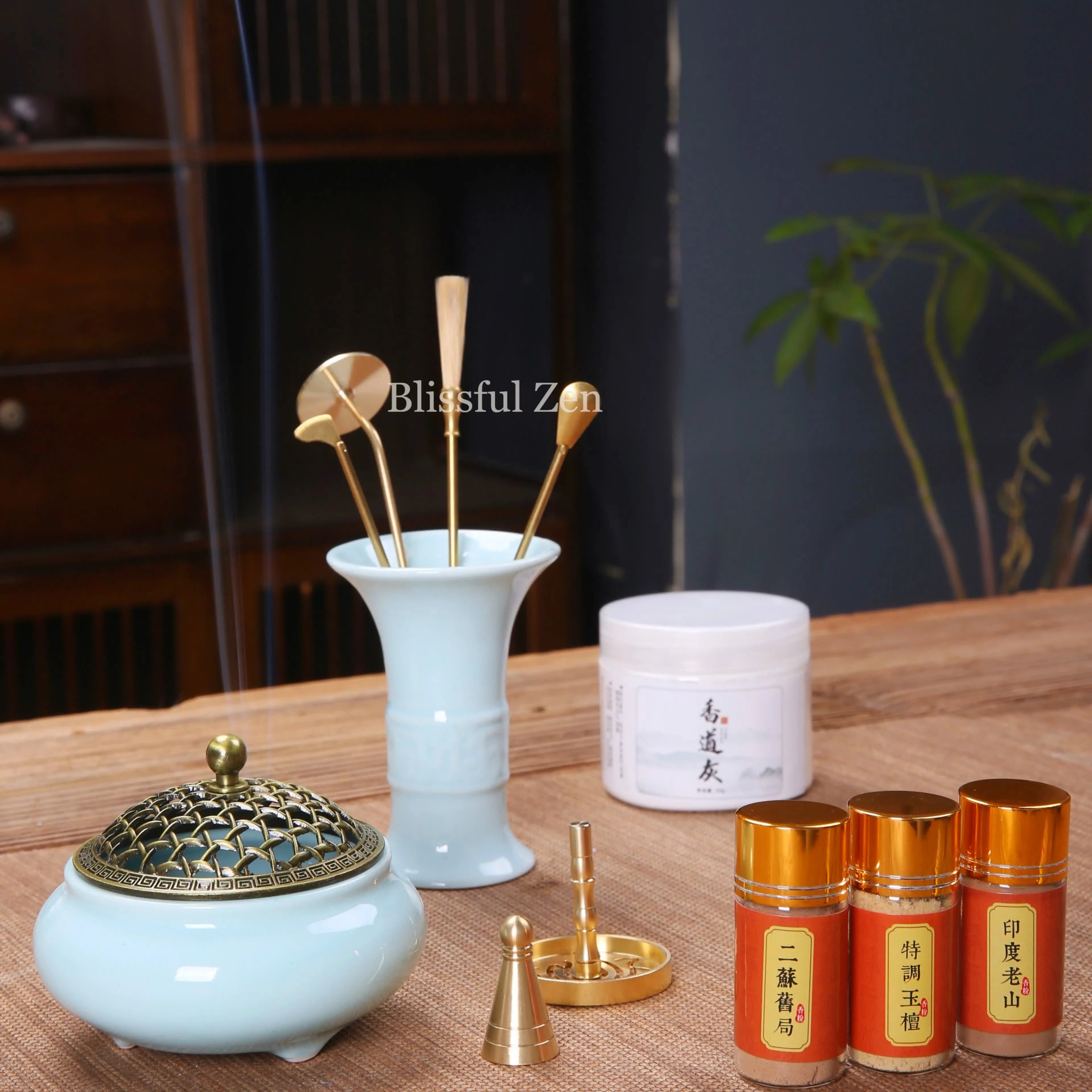 Powder Incense Burner Set – For Relaxation & Stress Relief