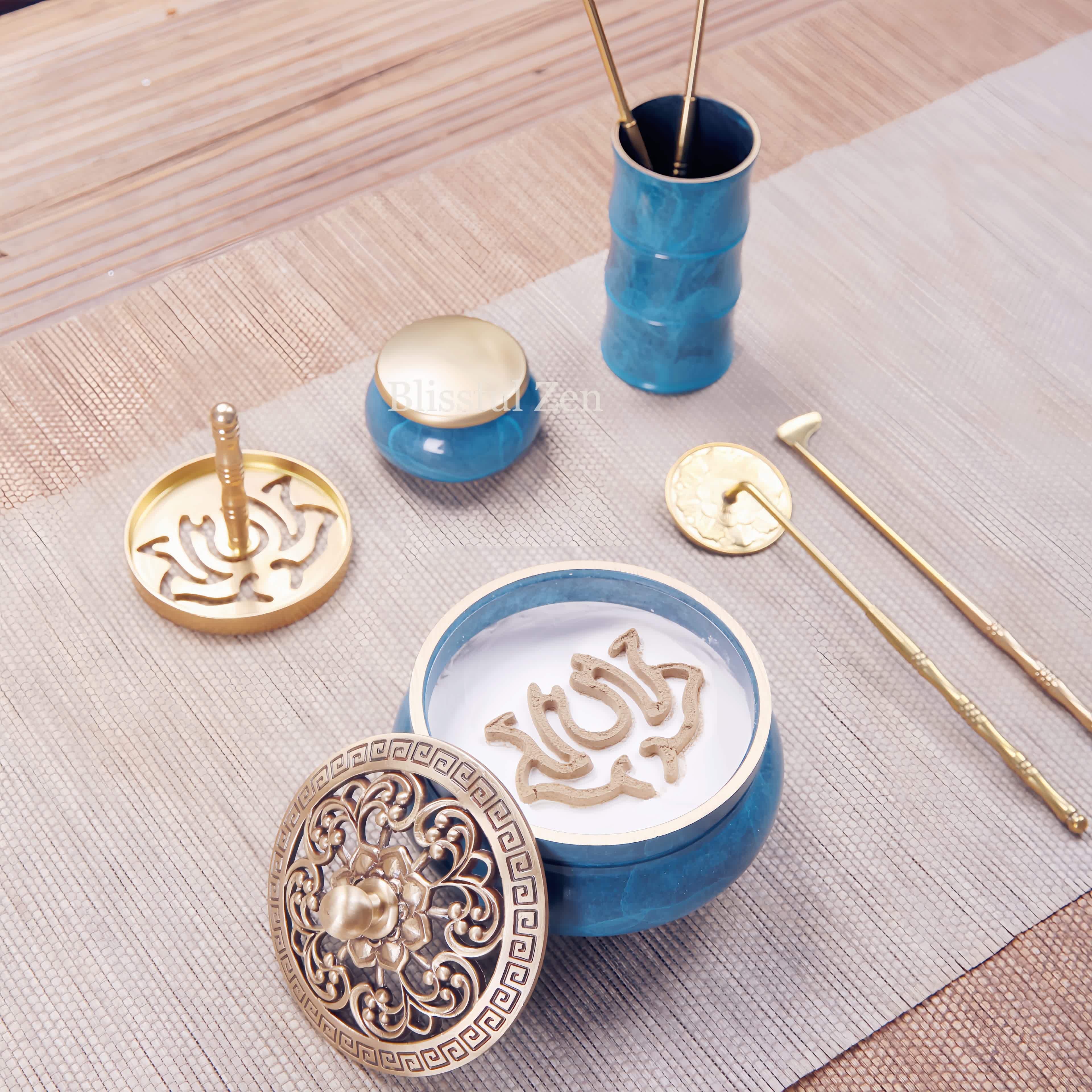 Copper Incense Burner Set – For Relaxation & Stress Relief