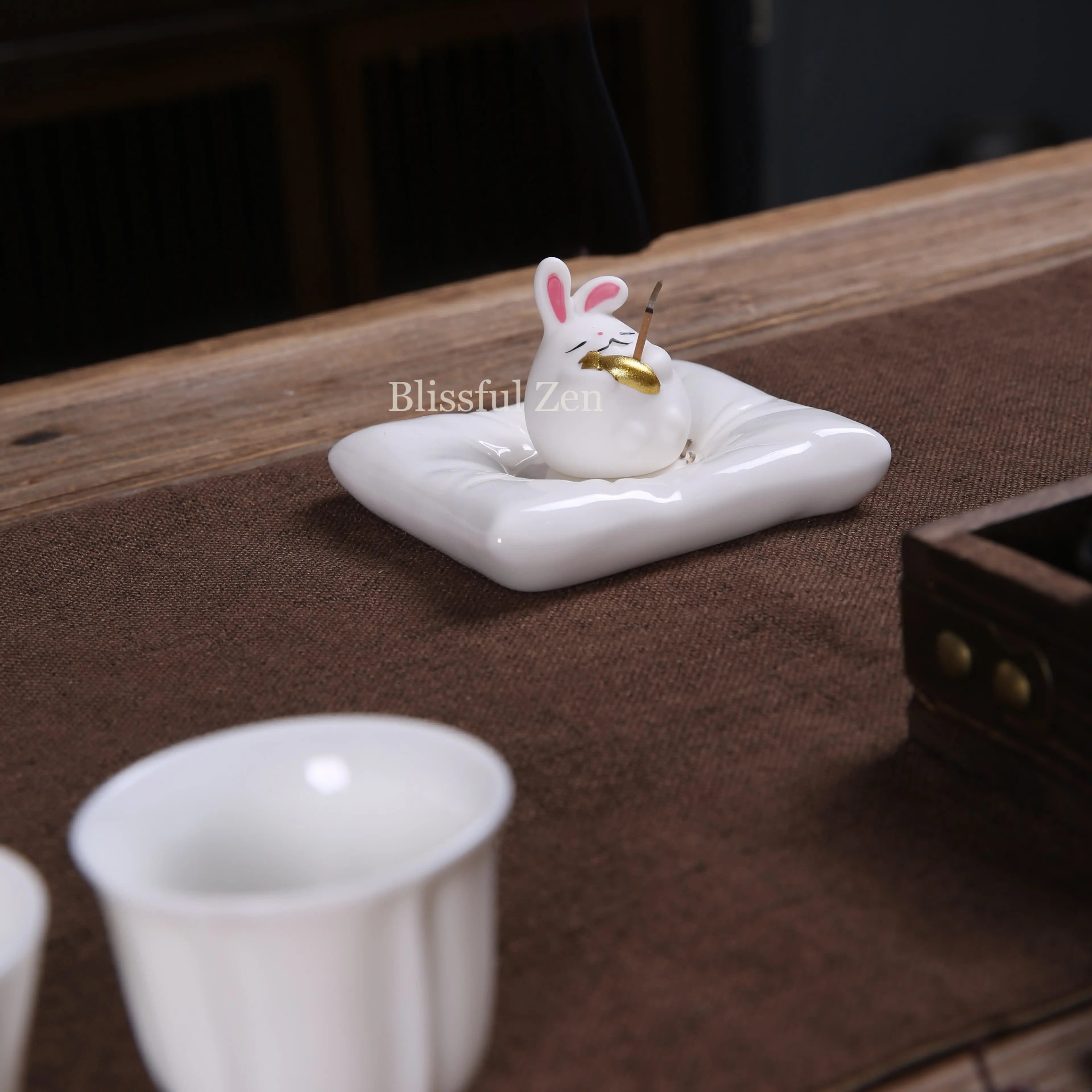 Bunny Incense Holder For Yoga, Meditation, Relaxation, Feng Shui Space Cleansing
