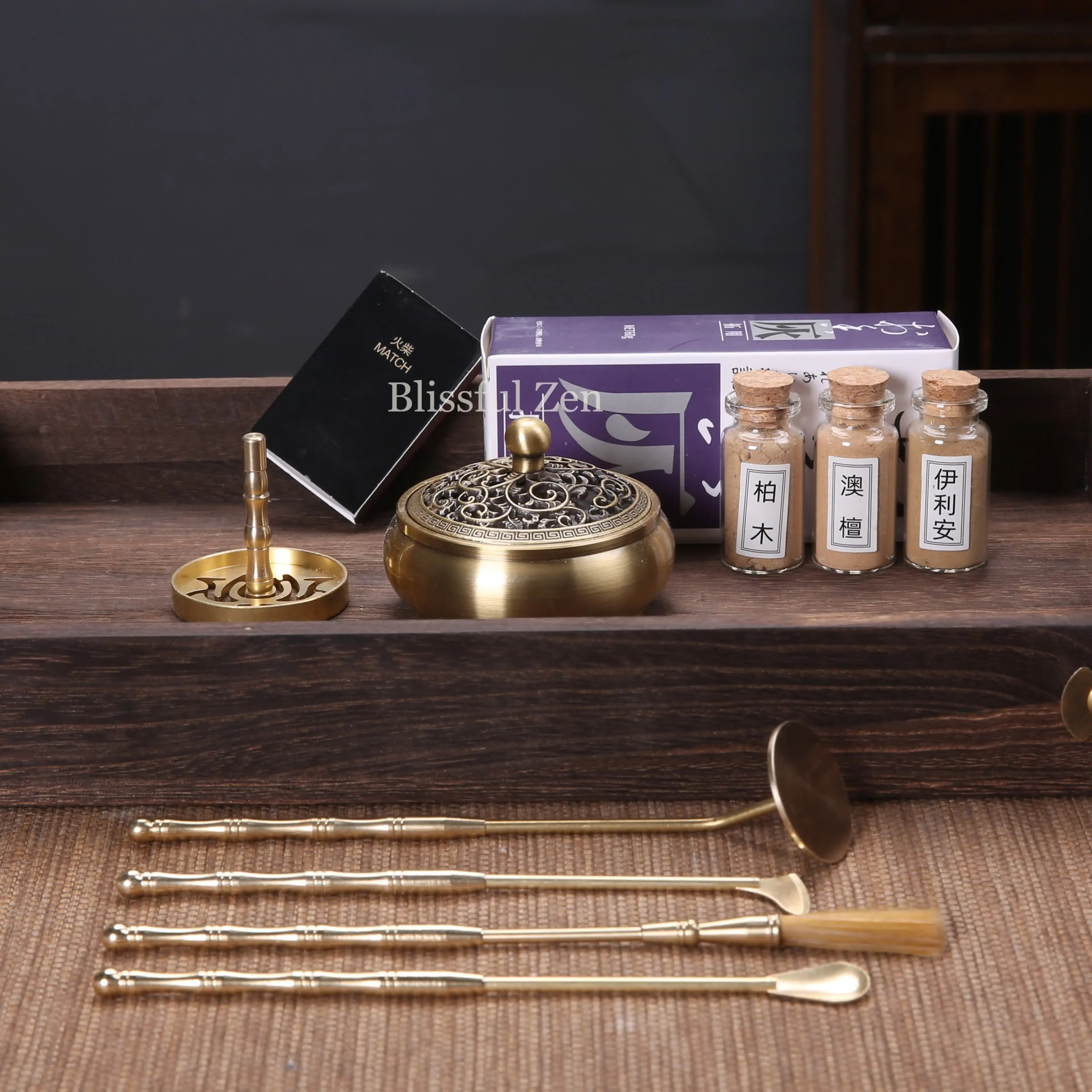 Copper Incense Stamps Set for Relaxation &amp; Stress Relief