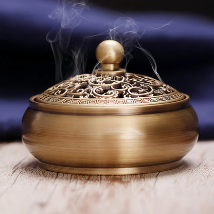 Copper Incense Burner Set 