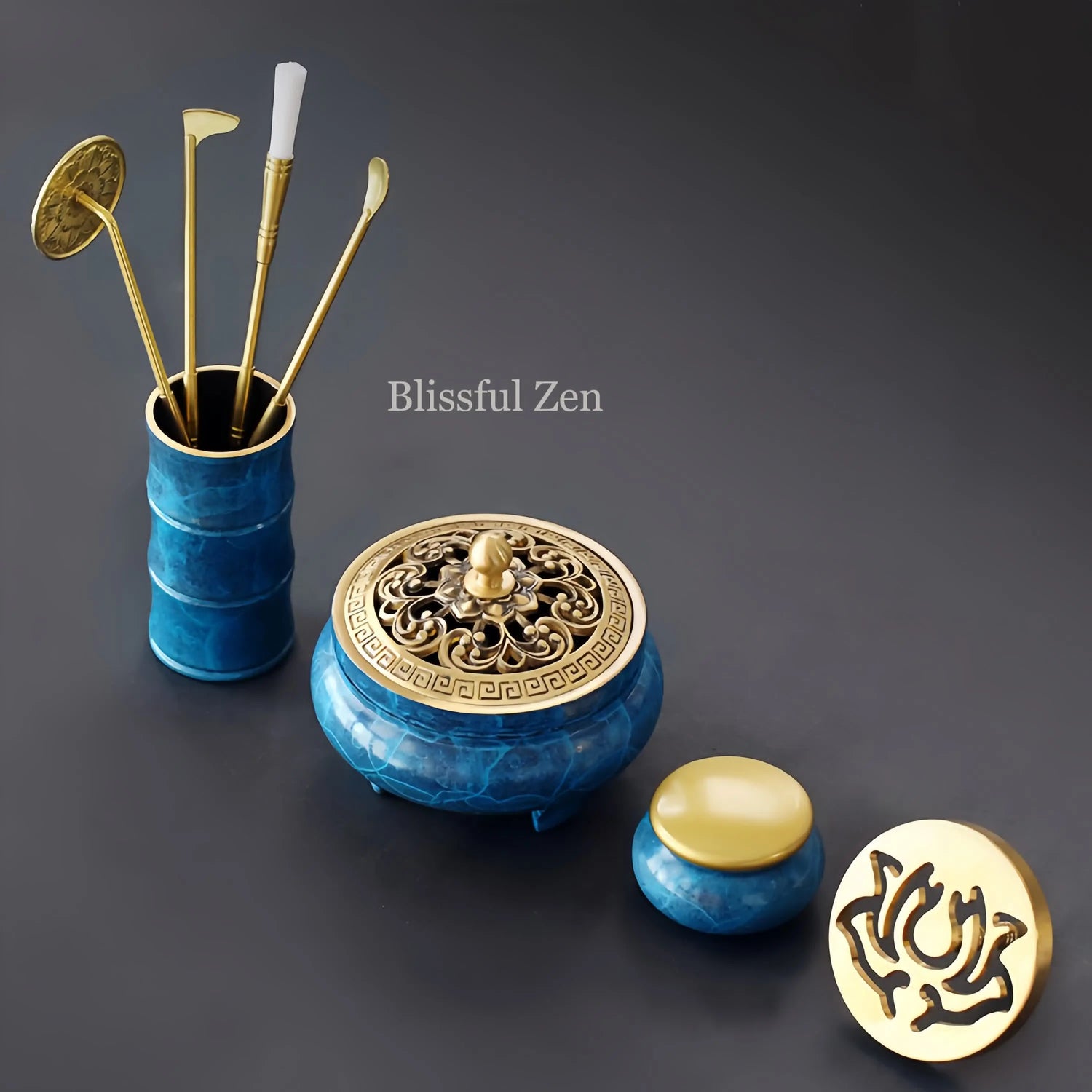 Copper Incense Burner Set – For Relaxation &amp; Stress Relief