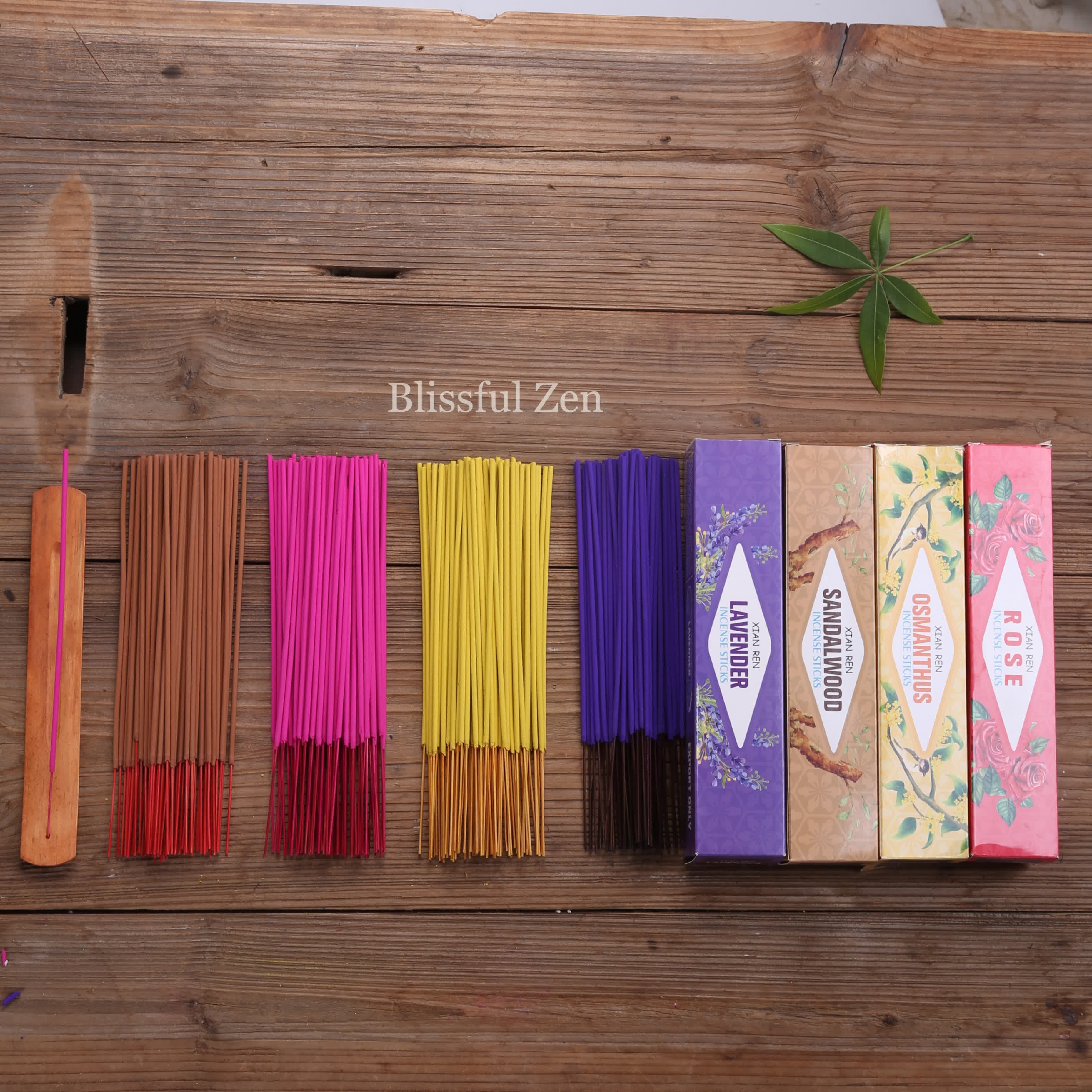 Bamboo Incense Sticks Feng Shui Cleansing Attract Love &amp; Wealth