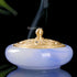 Blue Jade Glow-In-The-Dark Incense Burner For Incense Seals, Stick Incense, Coil Incense, Cone Incense