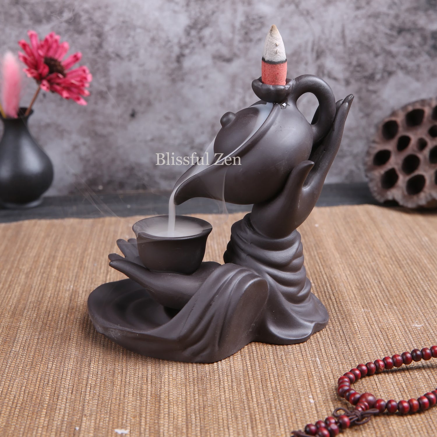 Buddha Hand Teapot Backflow Incense Burner