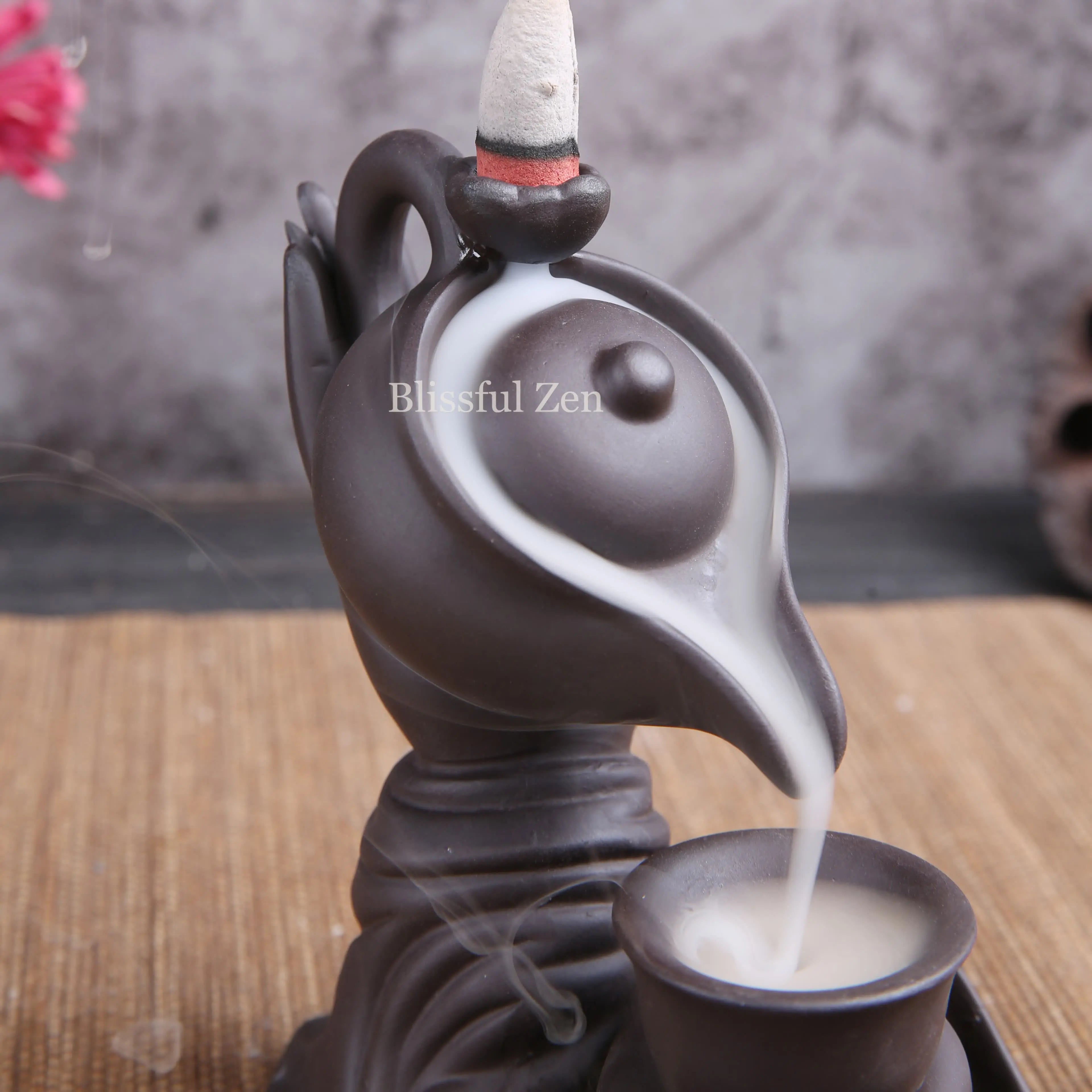 Buddha Hand Teapot Backflow Incense Burner