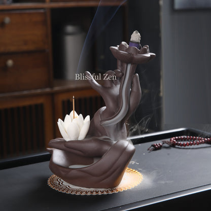 Buddha Hand Backflow Incense Burner