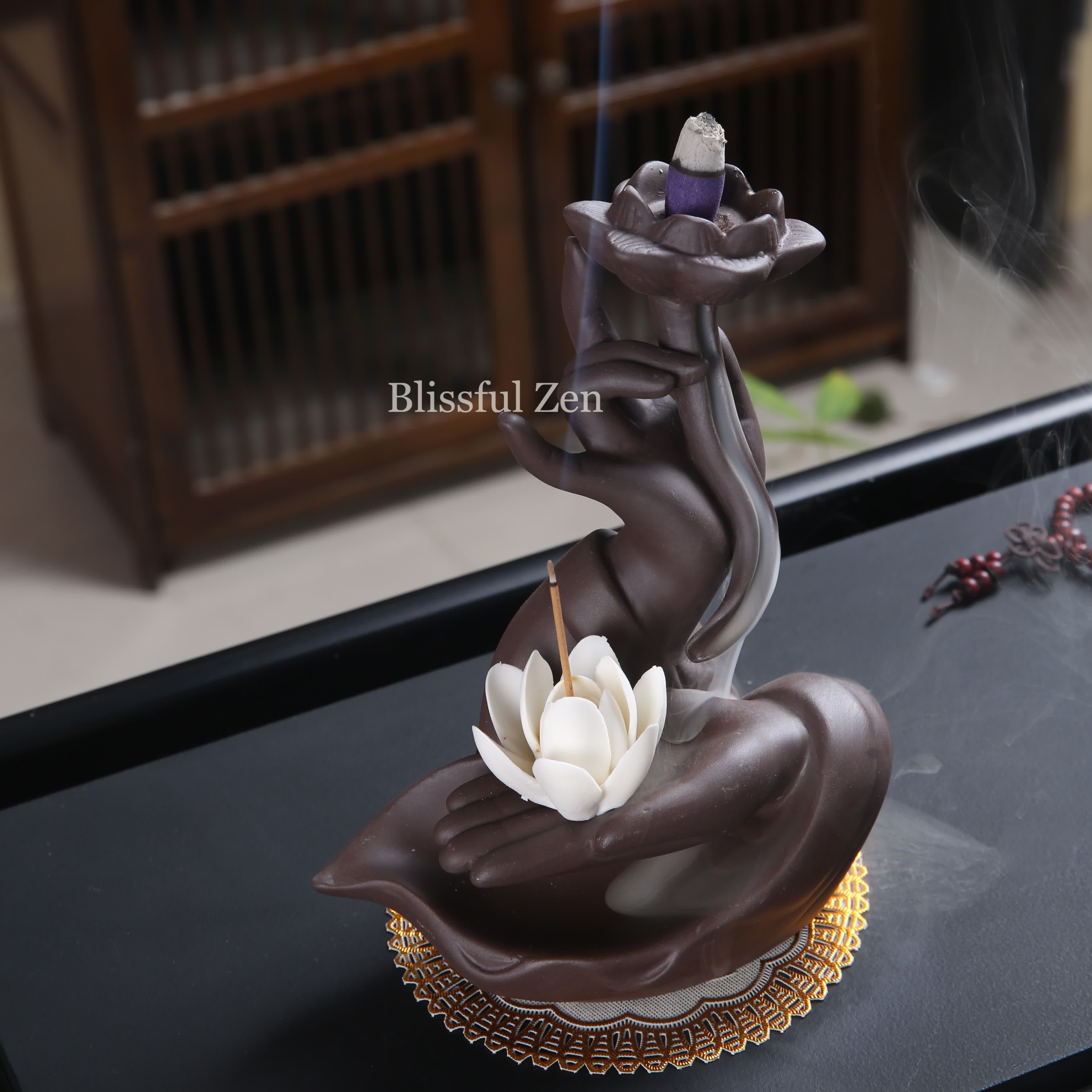 Buddha Hand Backflow Incense Burner