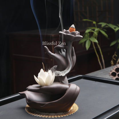 Buddha Hand Backflow Incense Burner