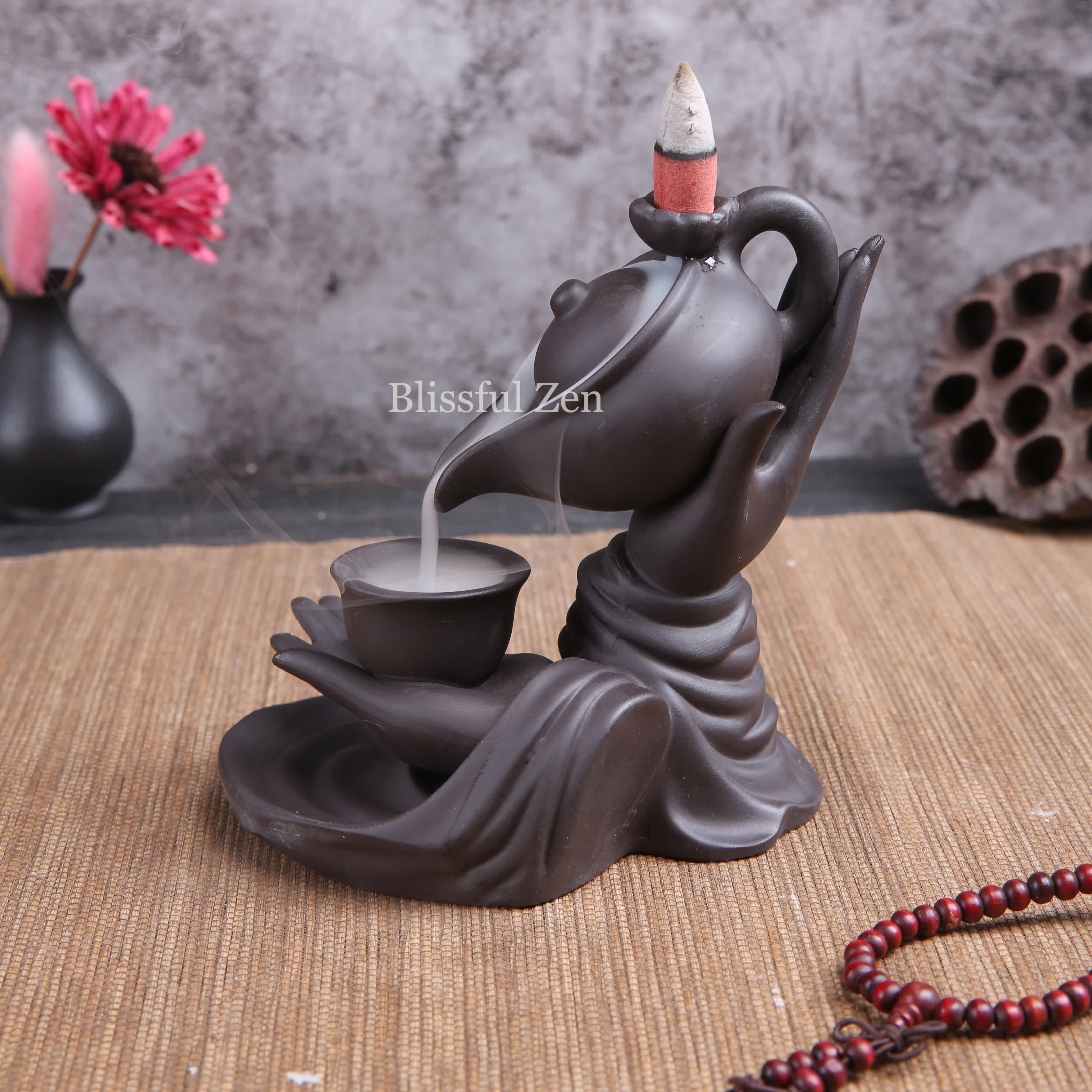 Buddha Hand Teapot Backflow Incense Burner