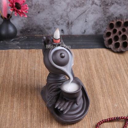 Buddha Hand Teapot Backflow Incense Burner