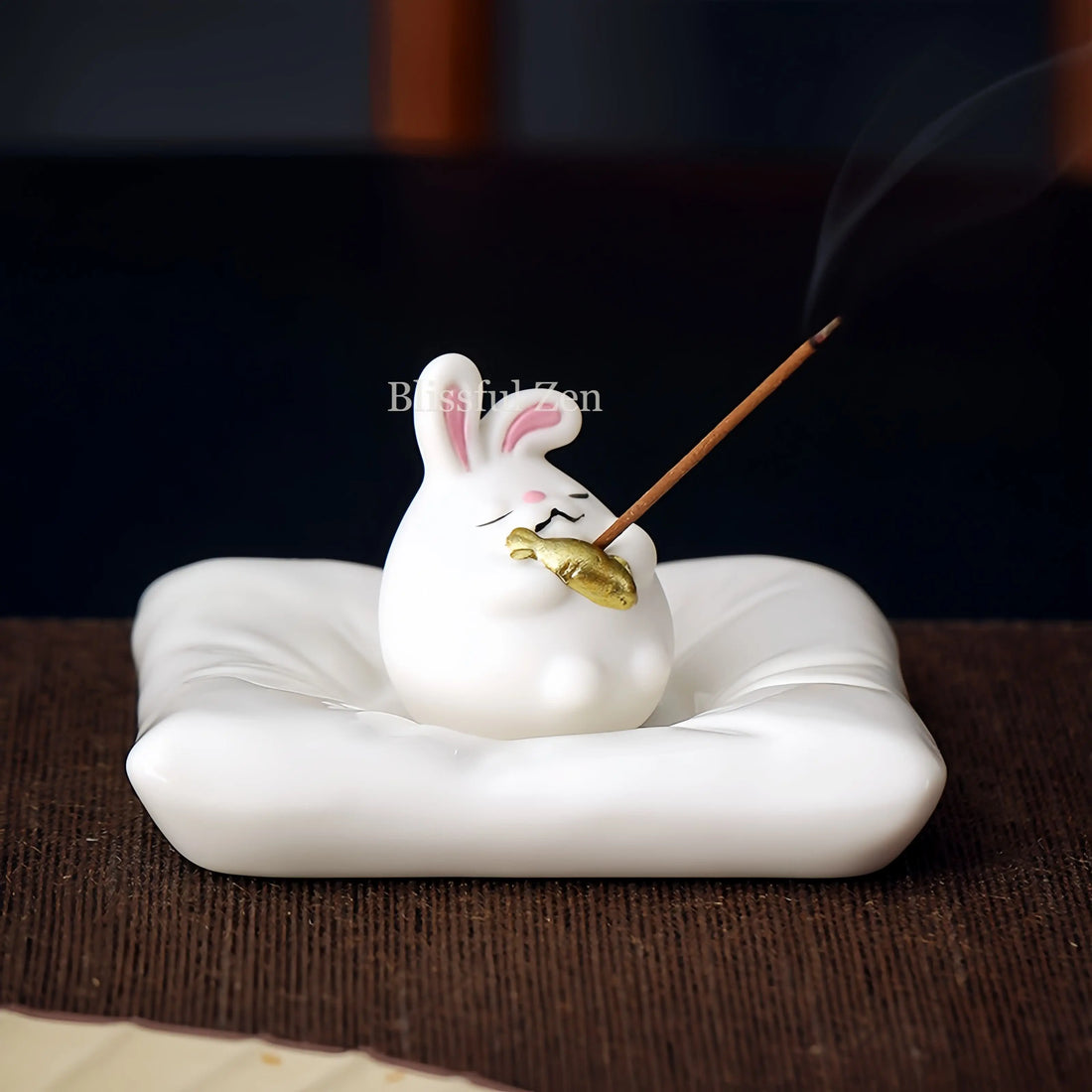 Bunny Incense Holder For Yoga, Meditation, Relaxation, Feng Shui Space Cleansing