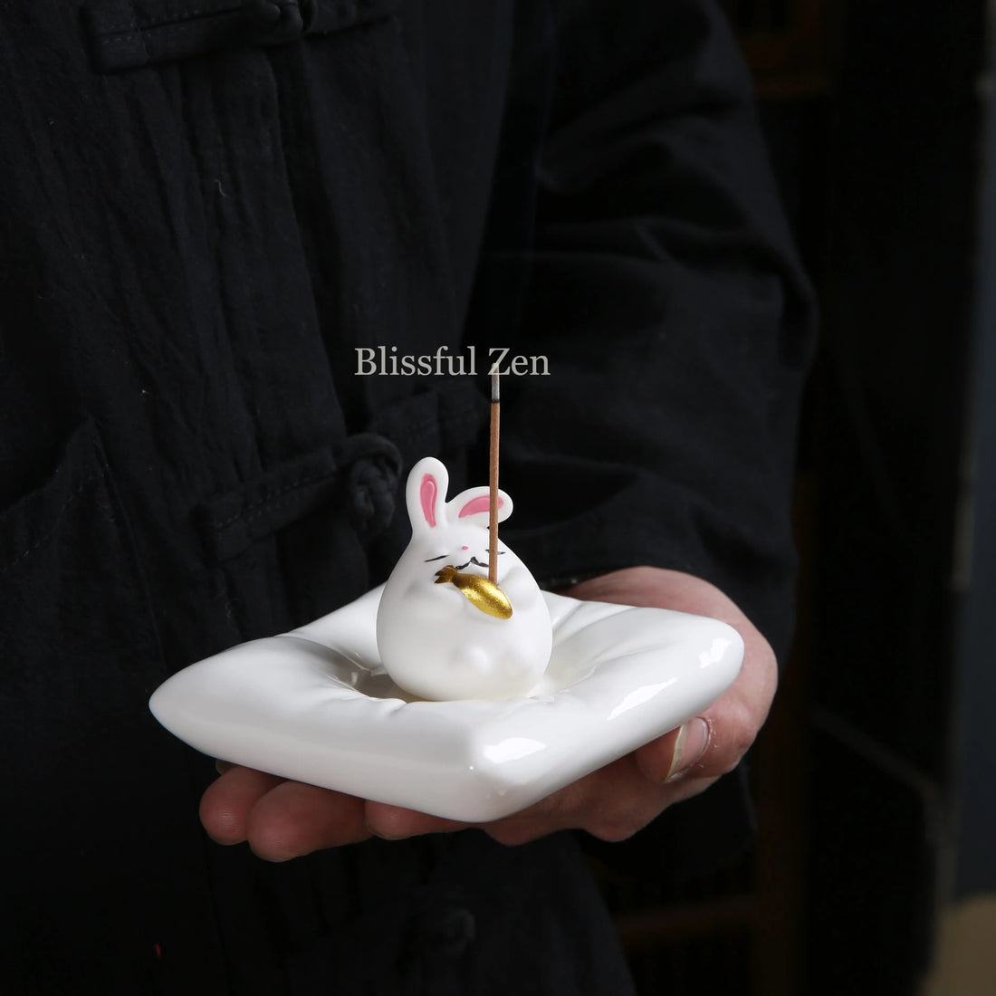 Bunny Incense Holder For Yoga, Meditation, Relaxation, Feng Shui Space Cleansing