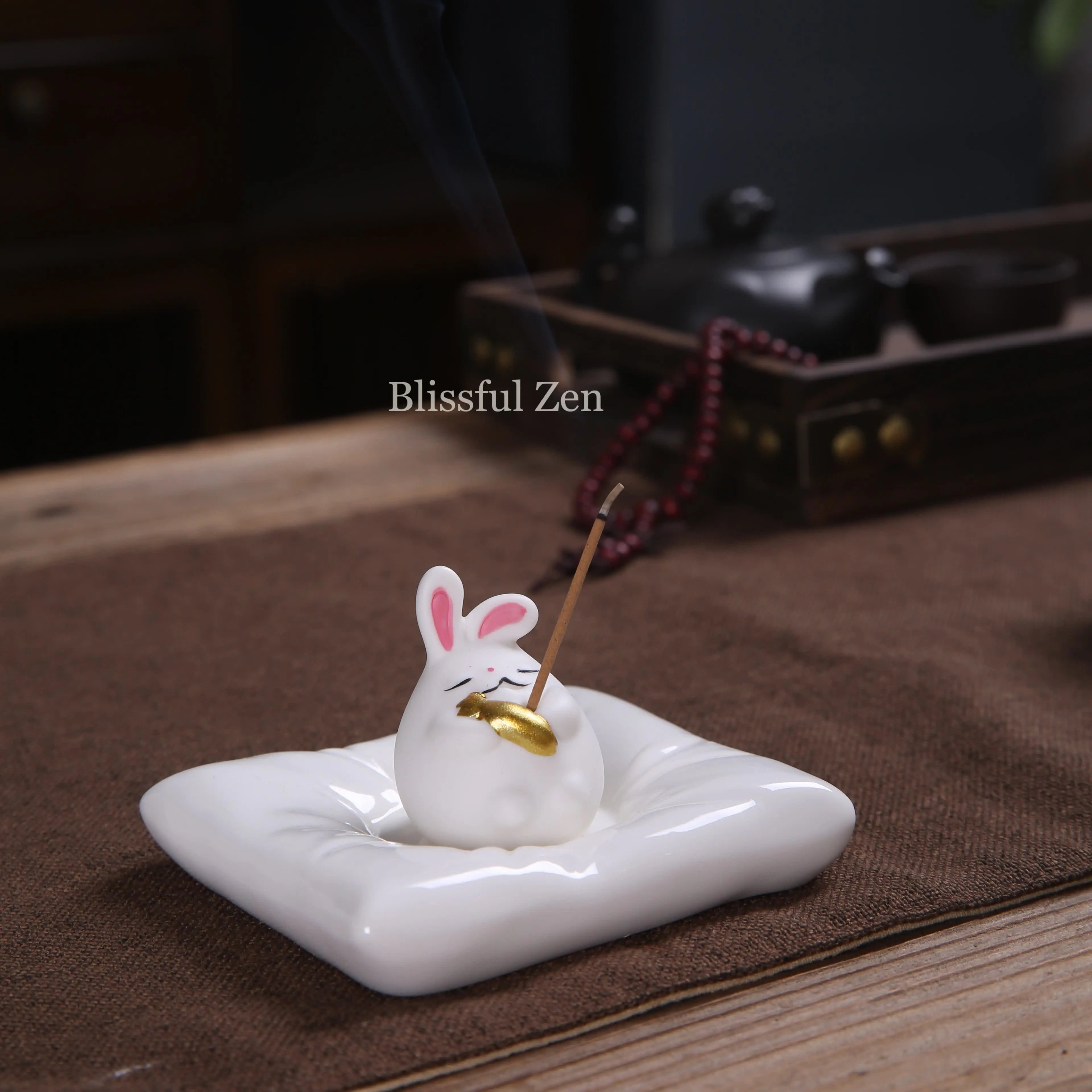 Bunny Incense Holder For Yoga, Meditation, Relaxation, Feng Shui Space Cleansing