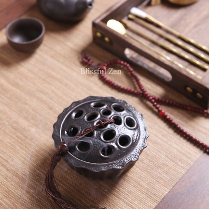 Ceramic Lotus Seed Pod Incense Burner For Incense Seals, Stick Incense, Coil Incense, Cone Incense