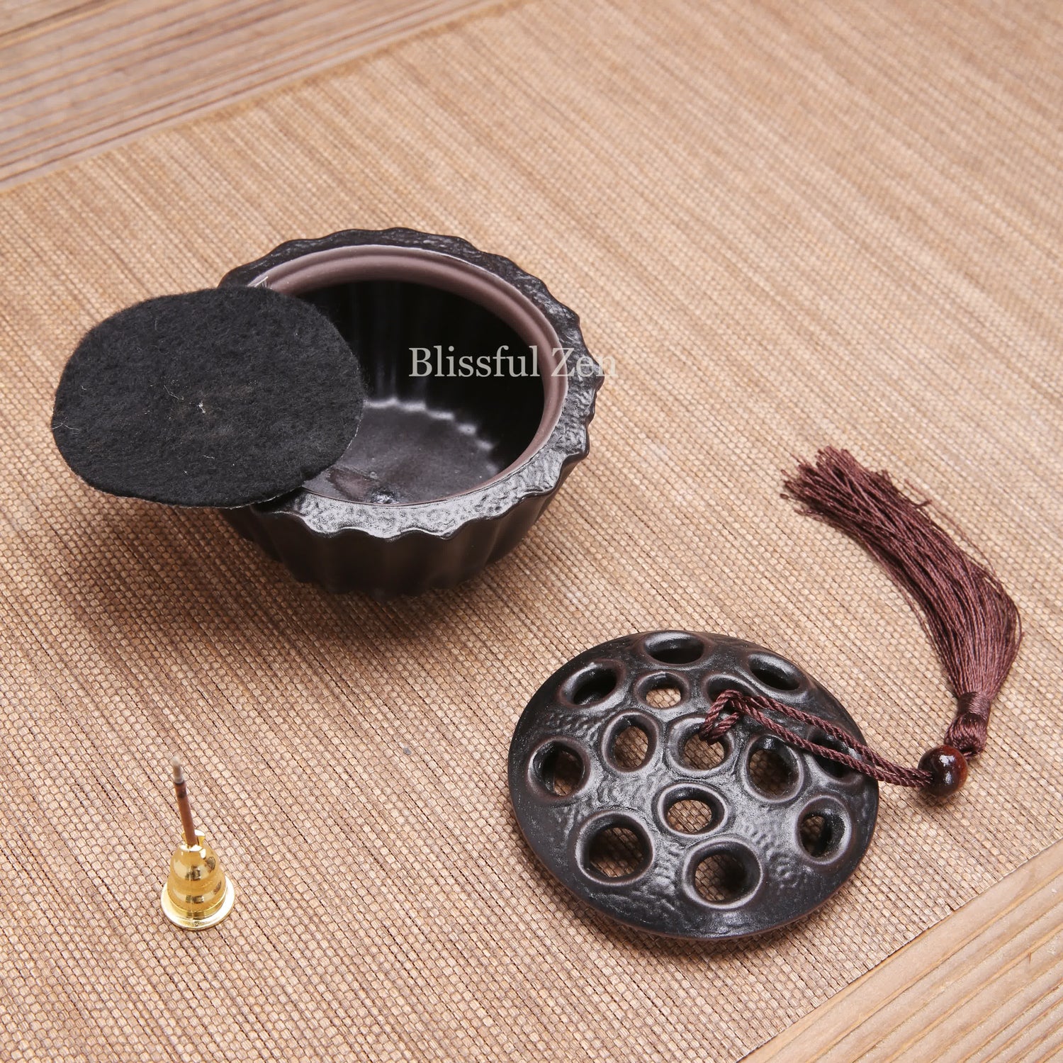 Ceramic Lotus Seed Pod Incense Burner For Incense Seals, Stick Incense, Coil Incense, Cone Incense