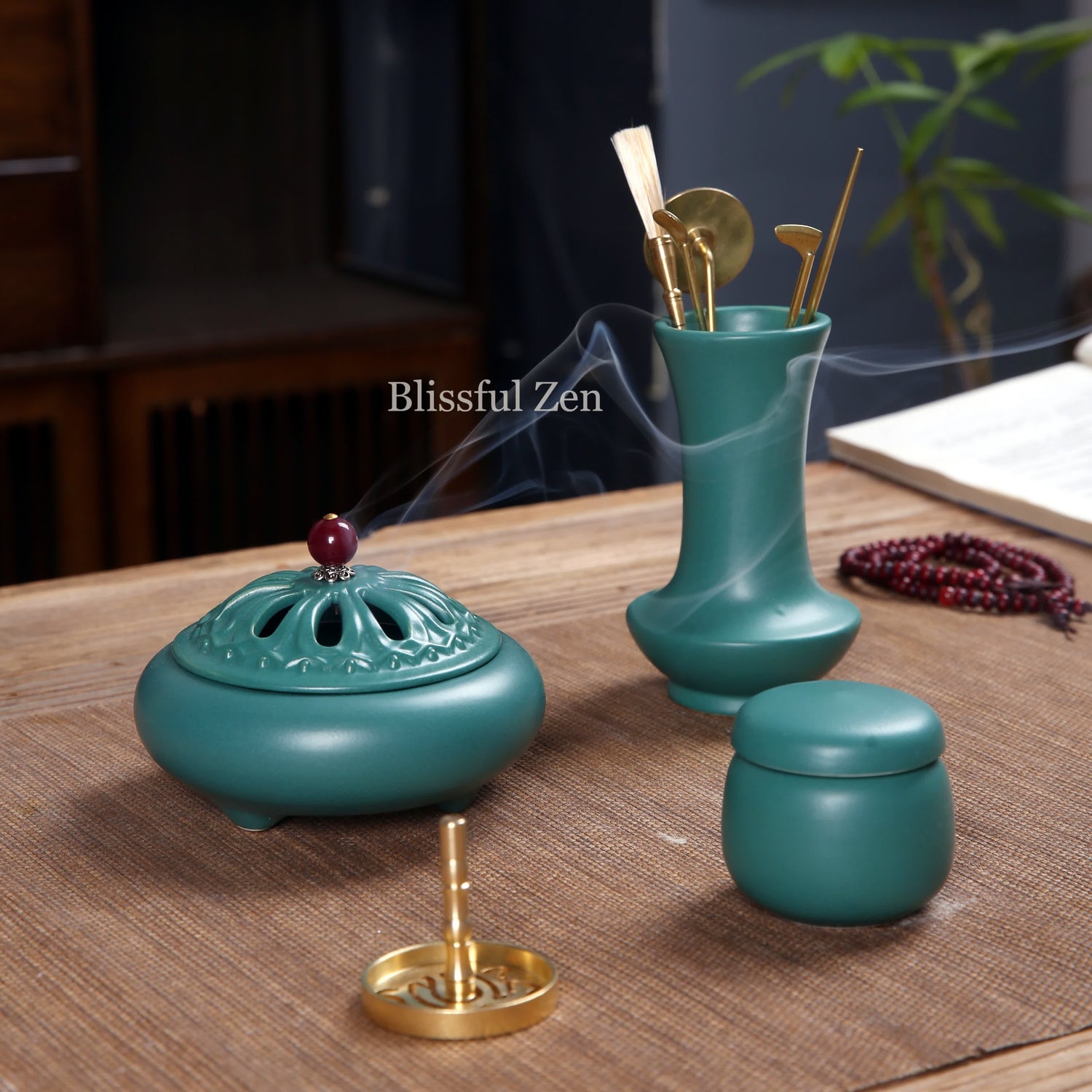 Ceramic Incense Seals Set  – Relaxation &amp; Stress Relief