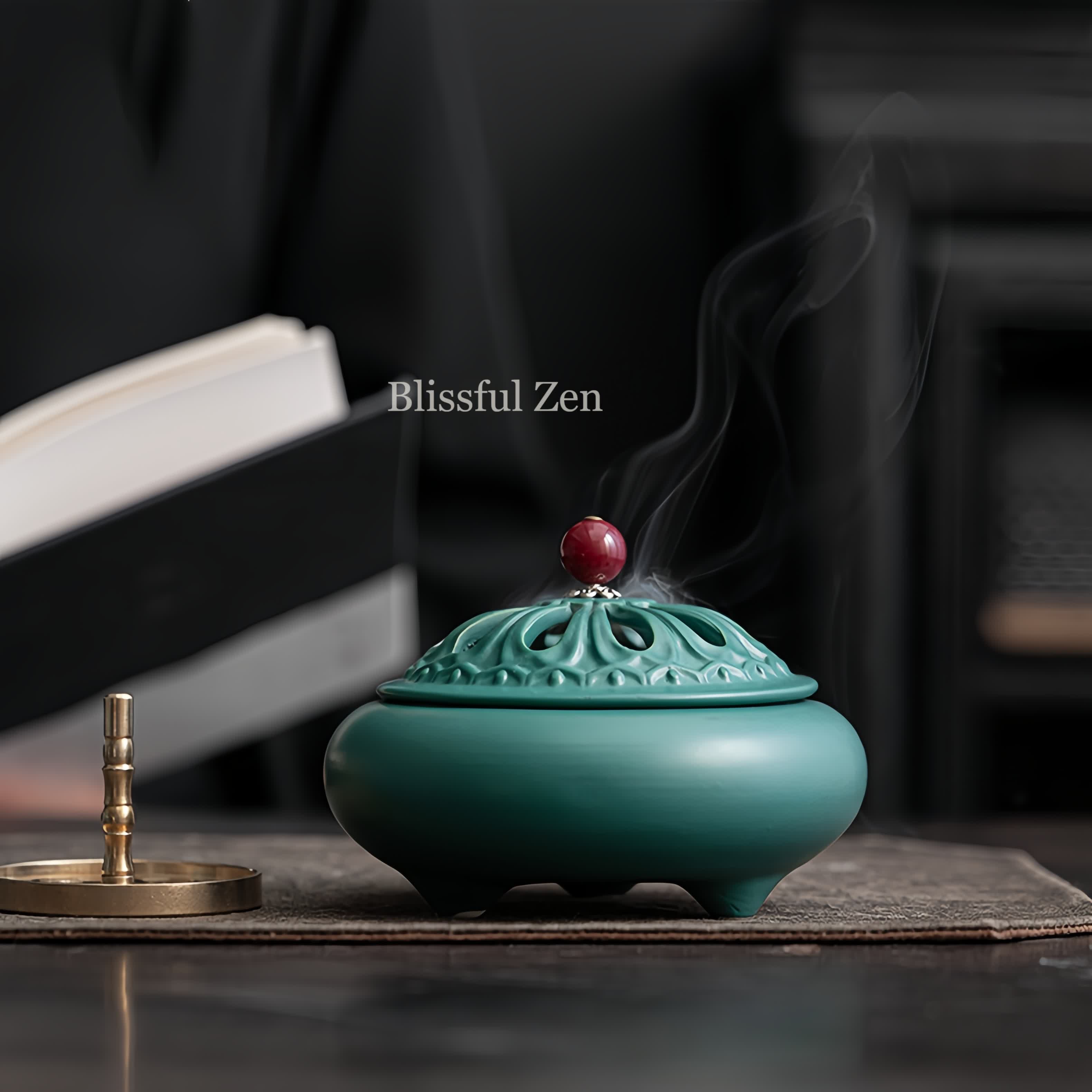 Ceramic Incense Seals Set  – Relaxation &amp; Stress Relief