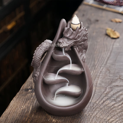 Dragon Cascade Waterfall Incense Burner