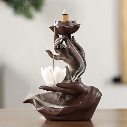 Buddha Hand Backflow Incense Burner