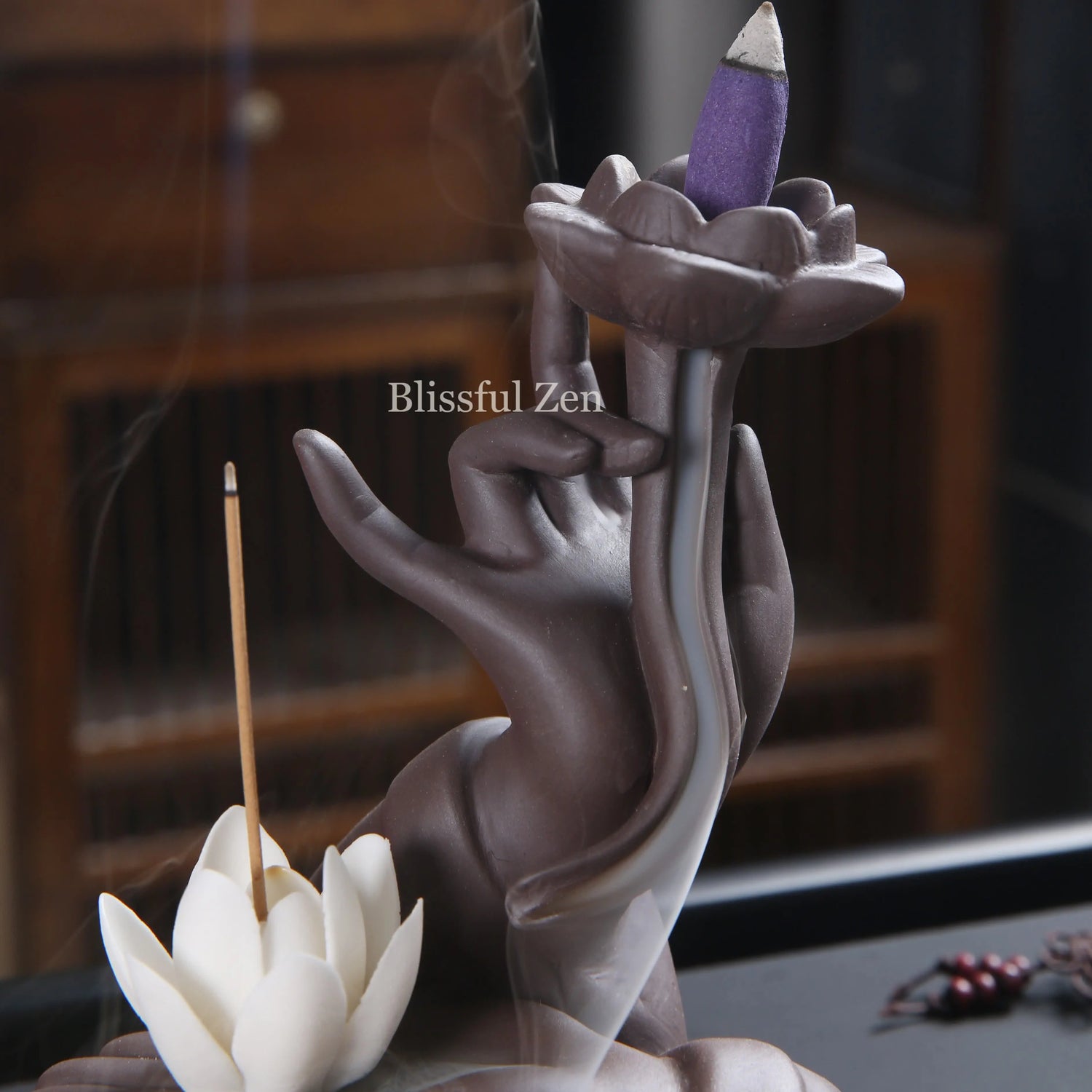 Buddha Hand Backflow Incense Burner