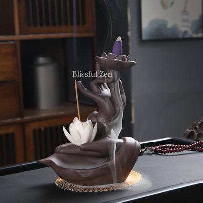 Buddha Hand Backflow Incense Burner