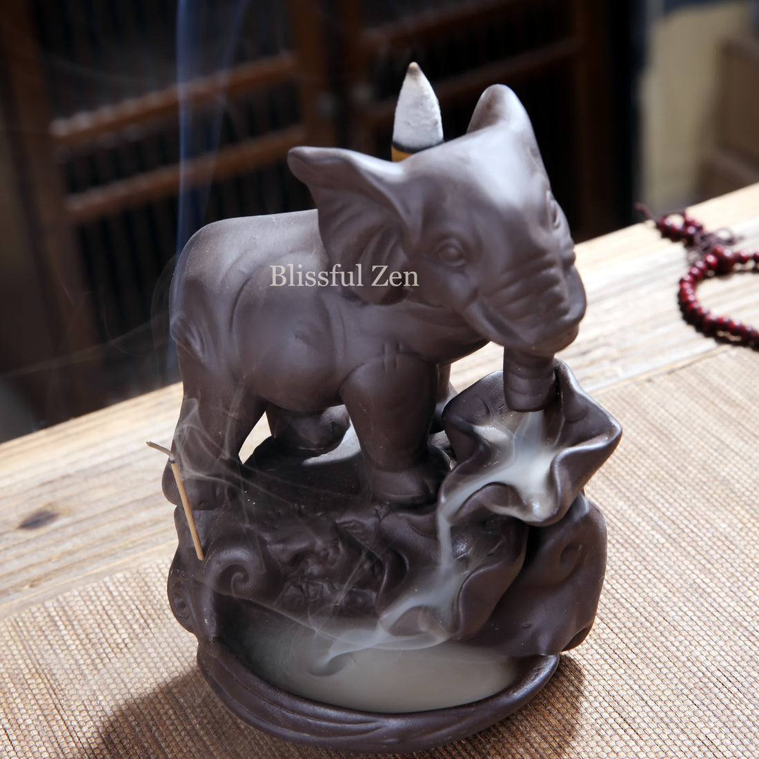 Elephant Waterfall Incense Burner