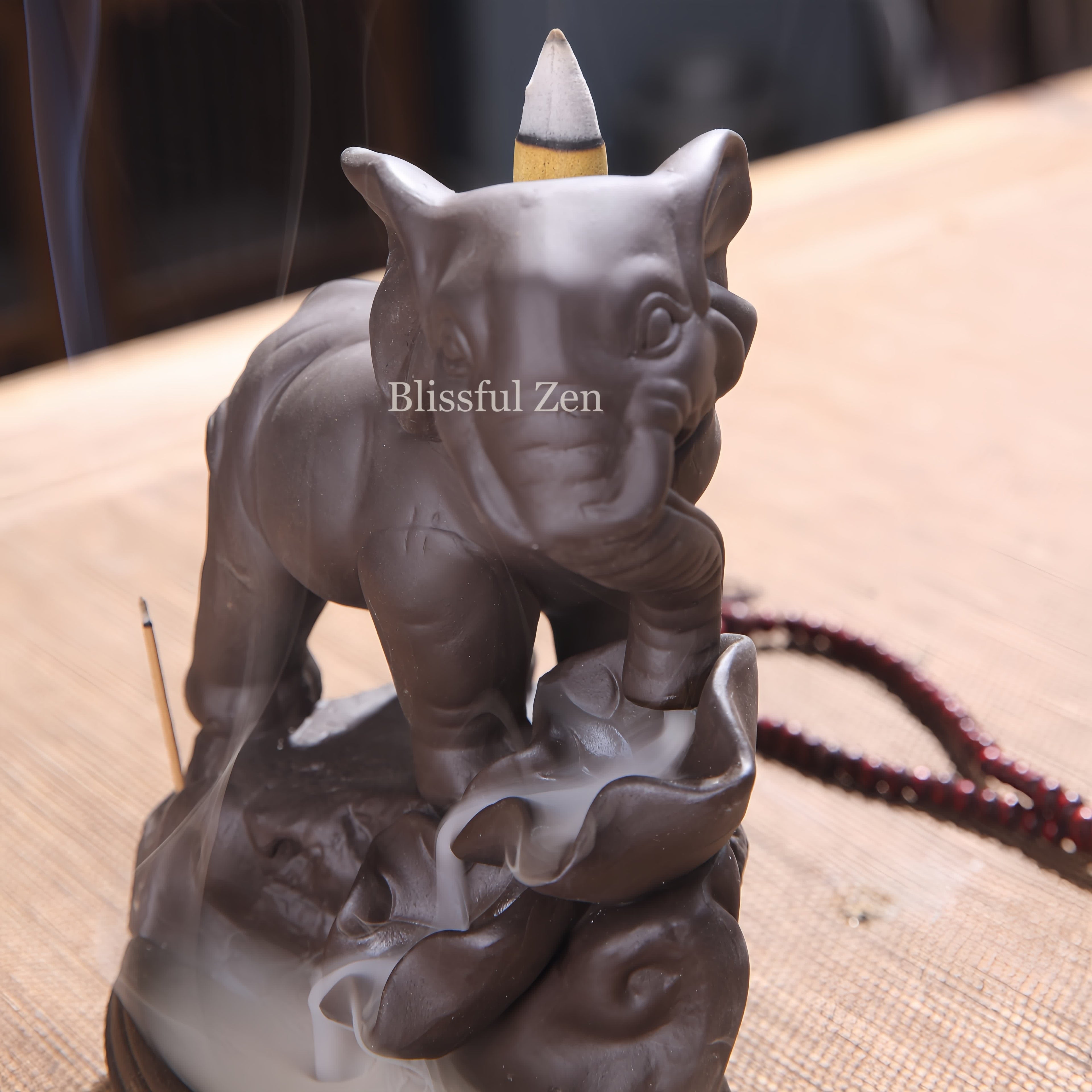 Elephant Waterfall Incense Burner