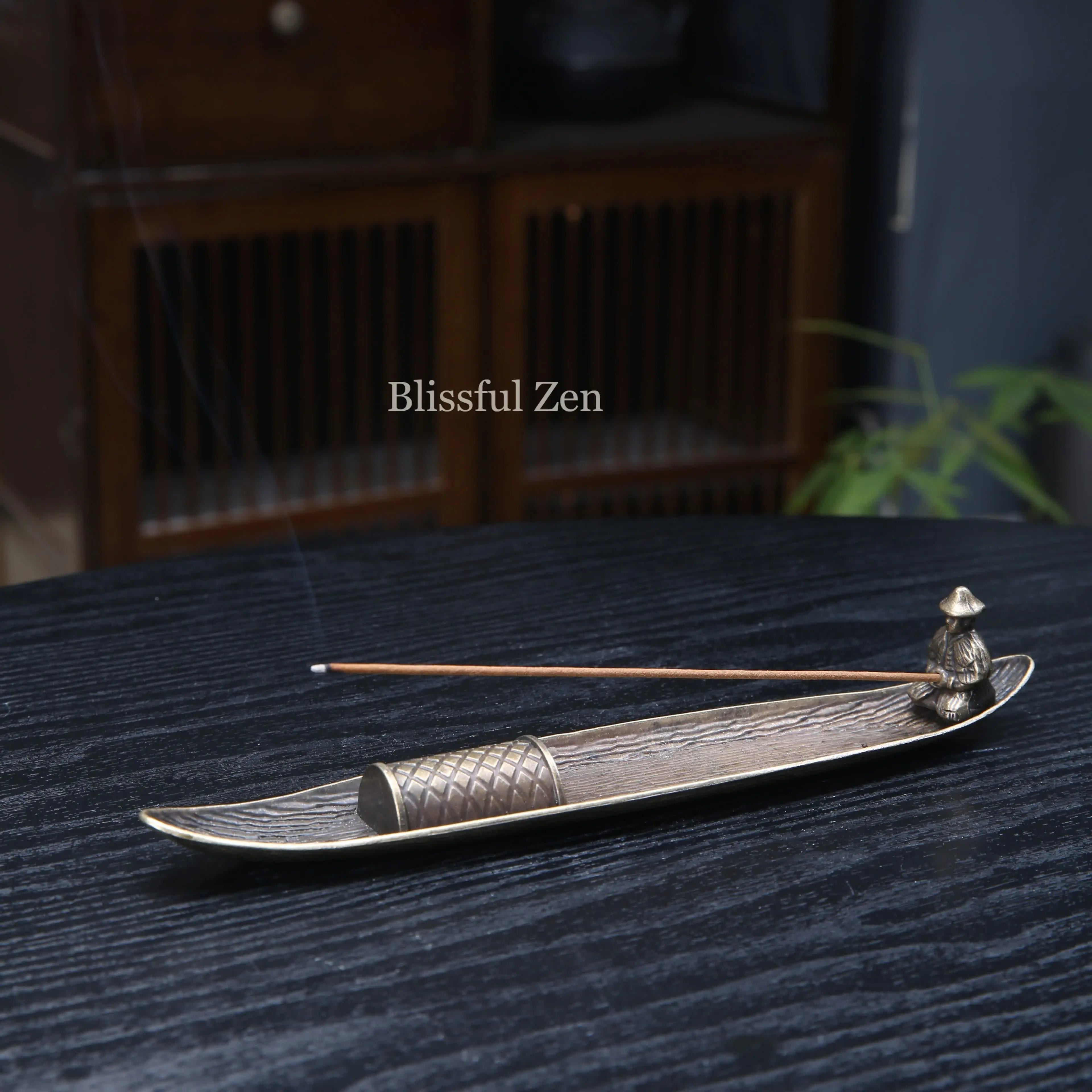 Fisherman on Boat Incense Holder