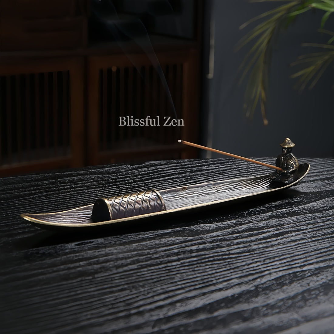 Fisherman on Boat Incense Holder