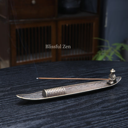 Fisherman on Boat Incense Holder