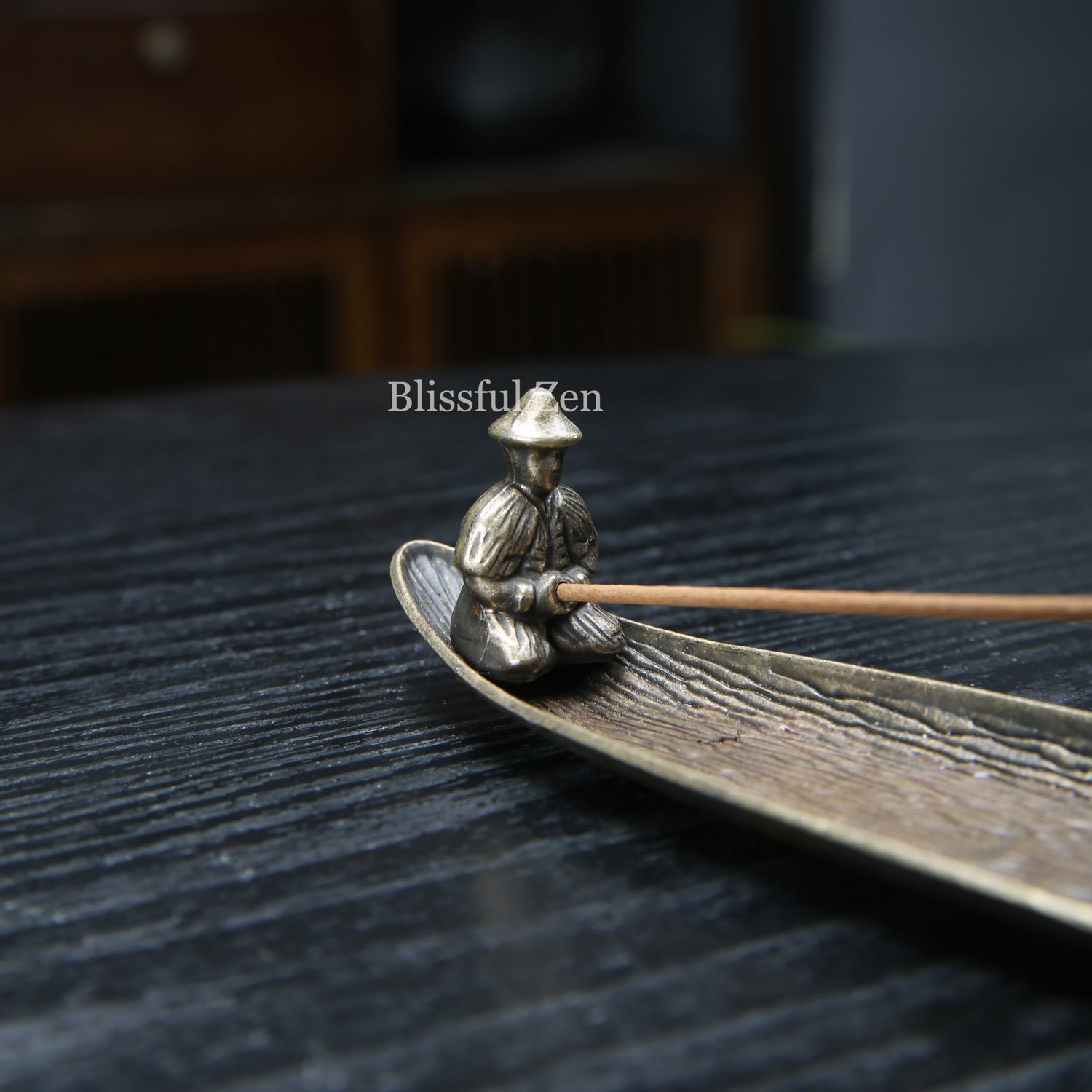 Fisherman on Boat Incense Holder