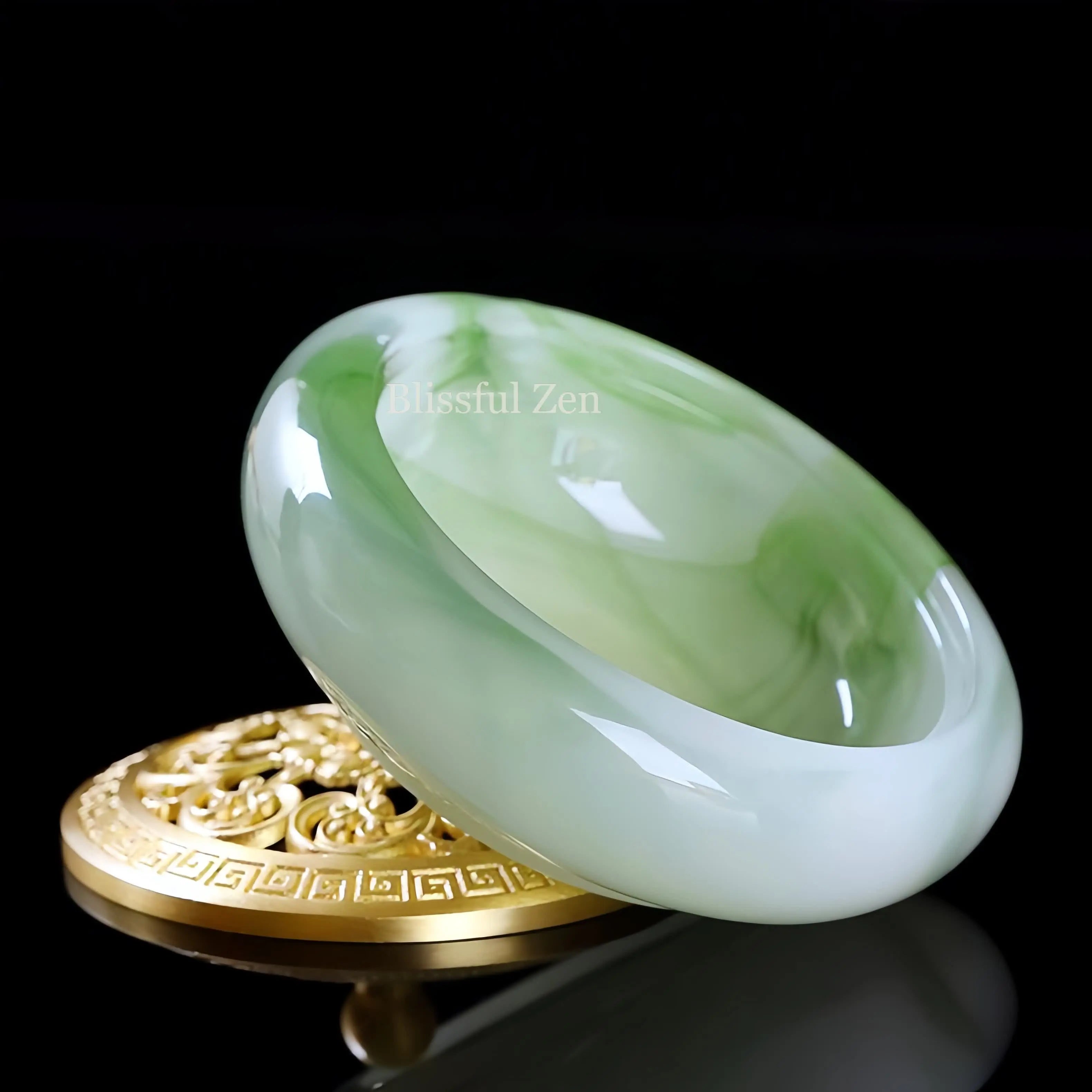 Green Jade Glow-In-The-Dark Incense Burner -For Incense Seals, Stick Incense, Coil Incense, Cone Incense