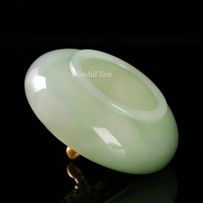 Green Jade Glow-In-The-Dark Incense Burner -For Incense Seals, Stick Incense, Coil Incense, Cone Incense