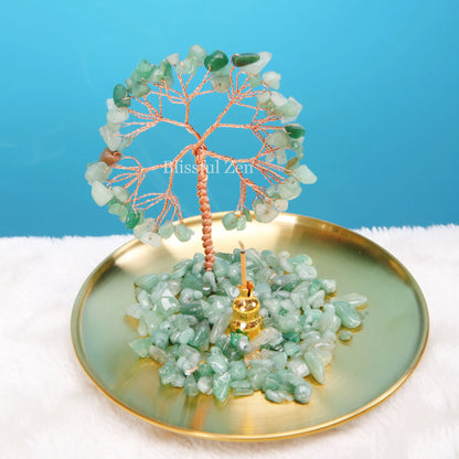 Green Phantom Quartz Incense Holder Tree of Life