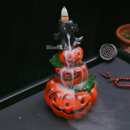 Halloween Pumpkin Waterfall Incense Burner