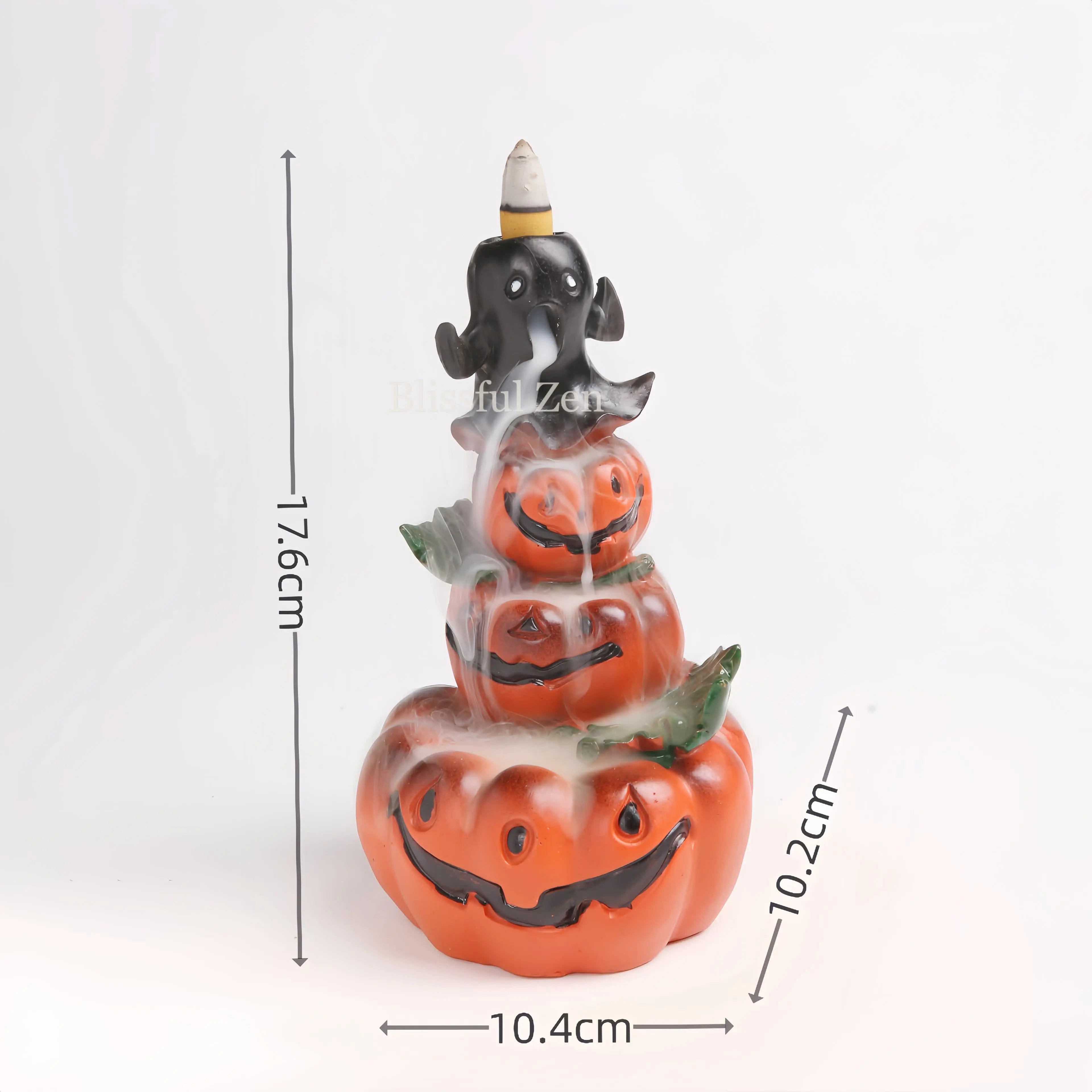 Halloween Pumpkin Waterfall Incense Burner