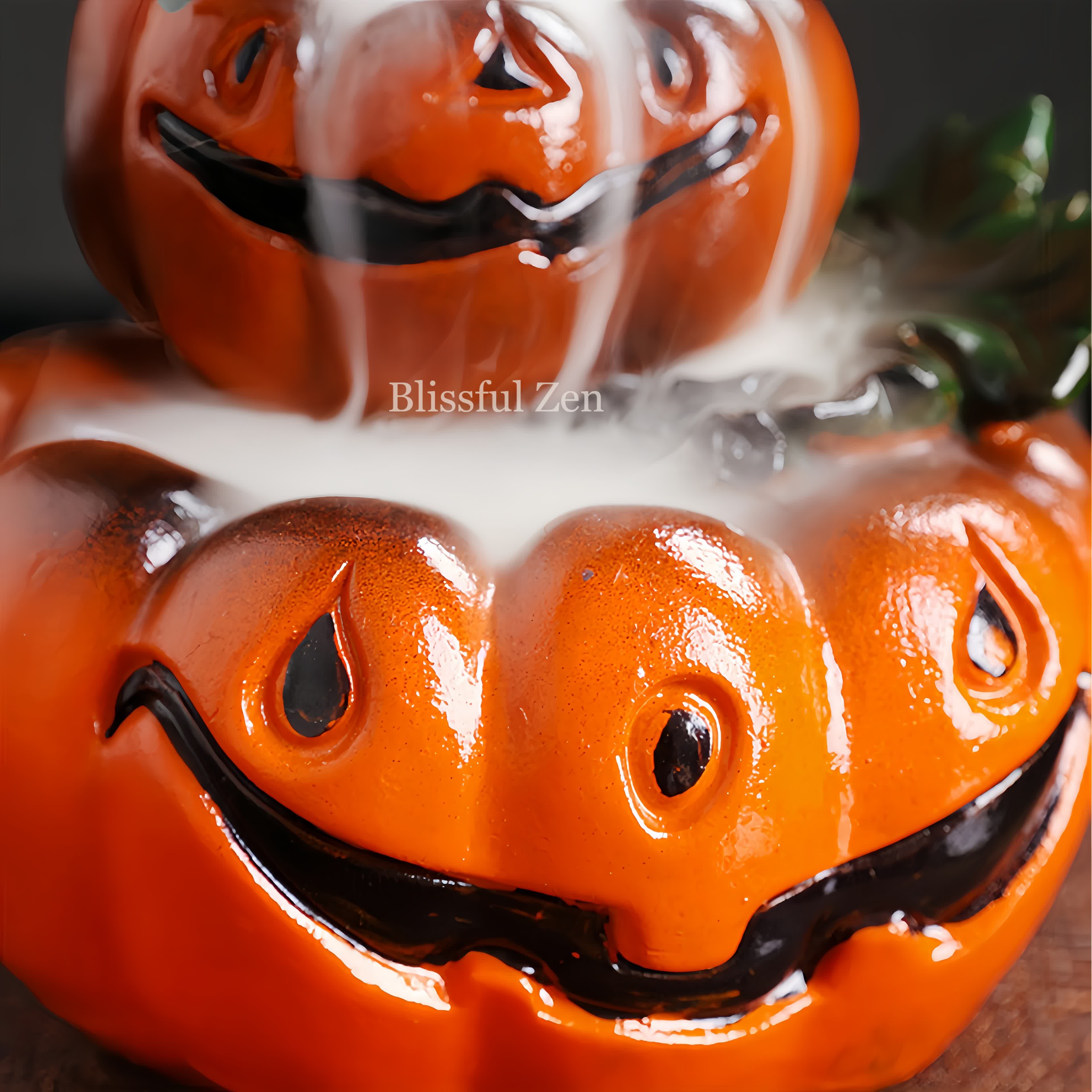 Halloween Pumpkin Waterfall Incense Burner