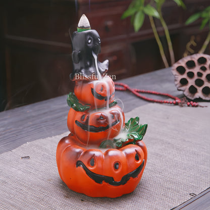 Halloween Pumpkin Waterfall Incense Burner