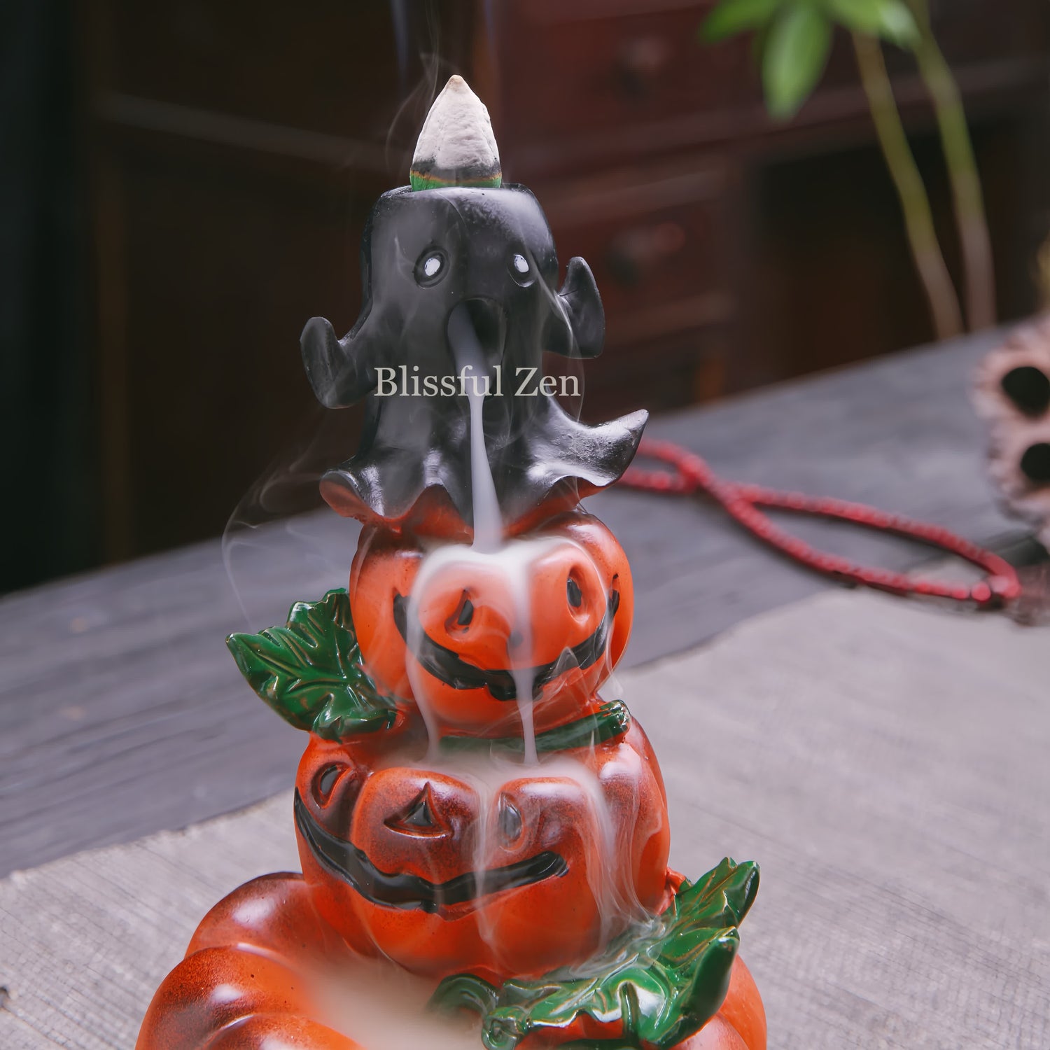 Halloween Pumpkin Waterfall Incense Burner