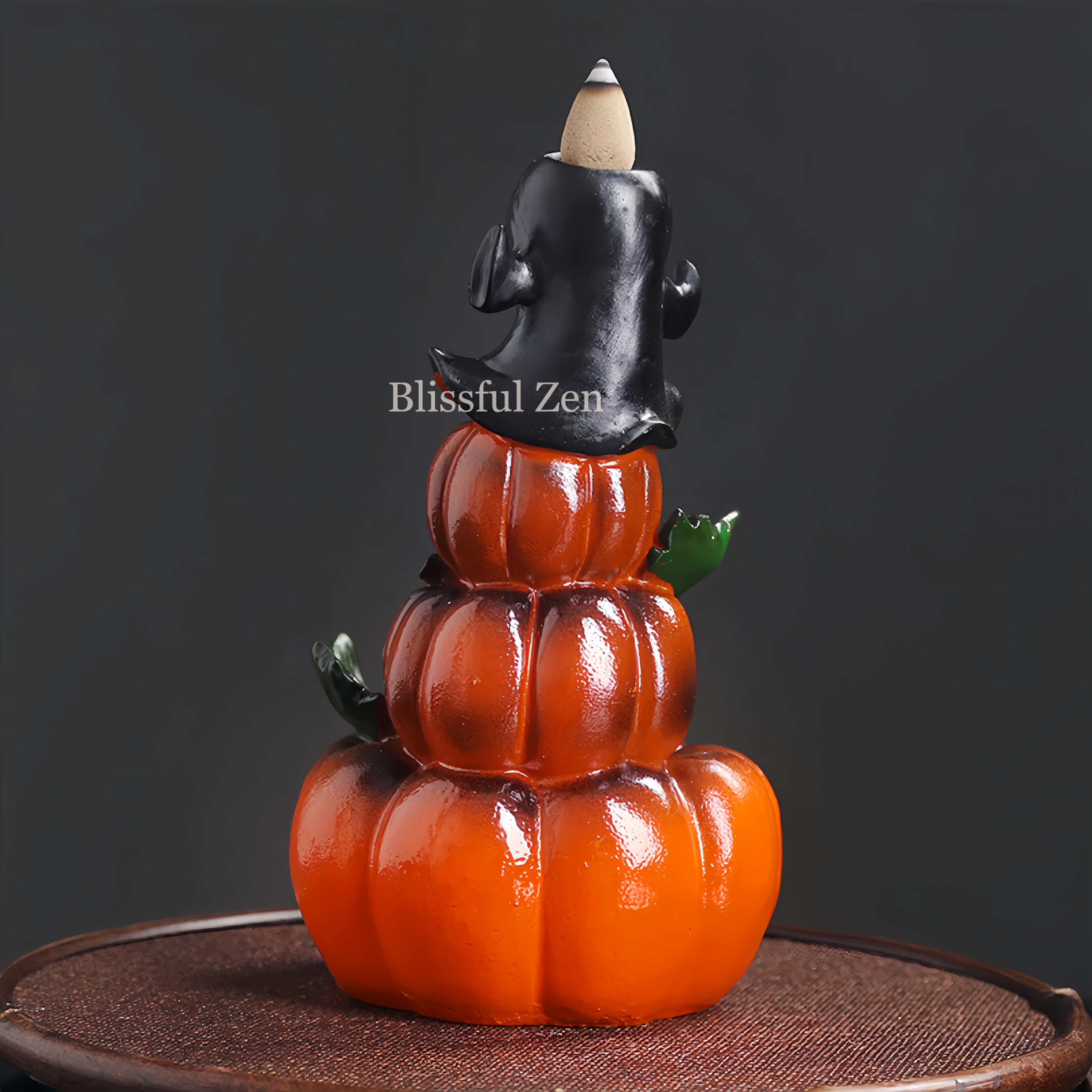 Halloween Pumpkin Waterfall Incense Burner