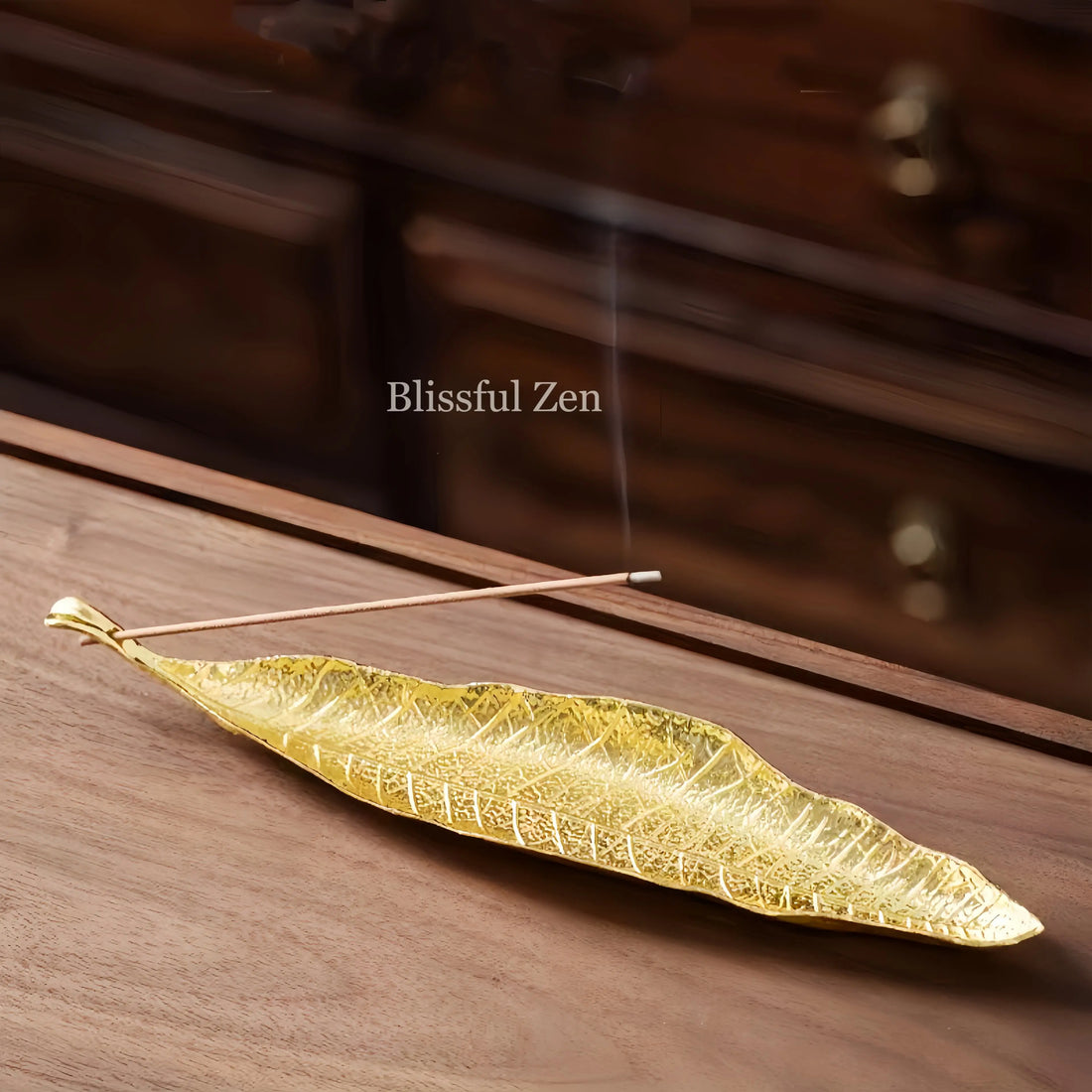 Leaf and Snail Incense Holder For Yoga, Meditation, Relaxation, Feng Shui Space Cleansing