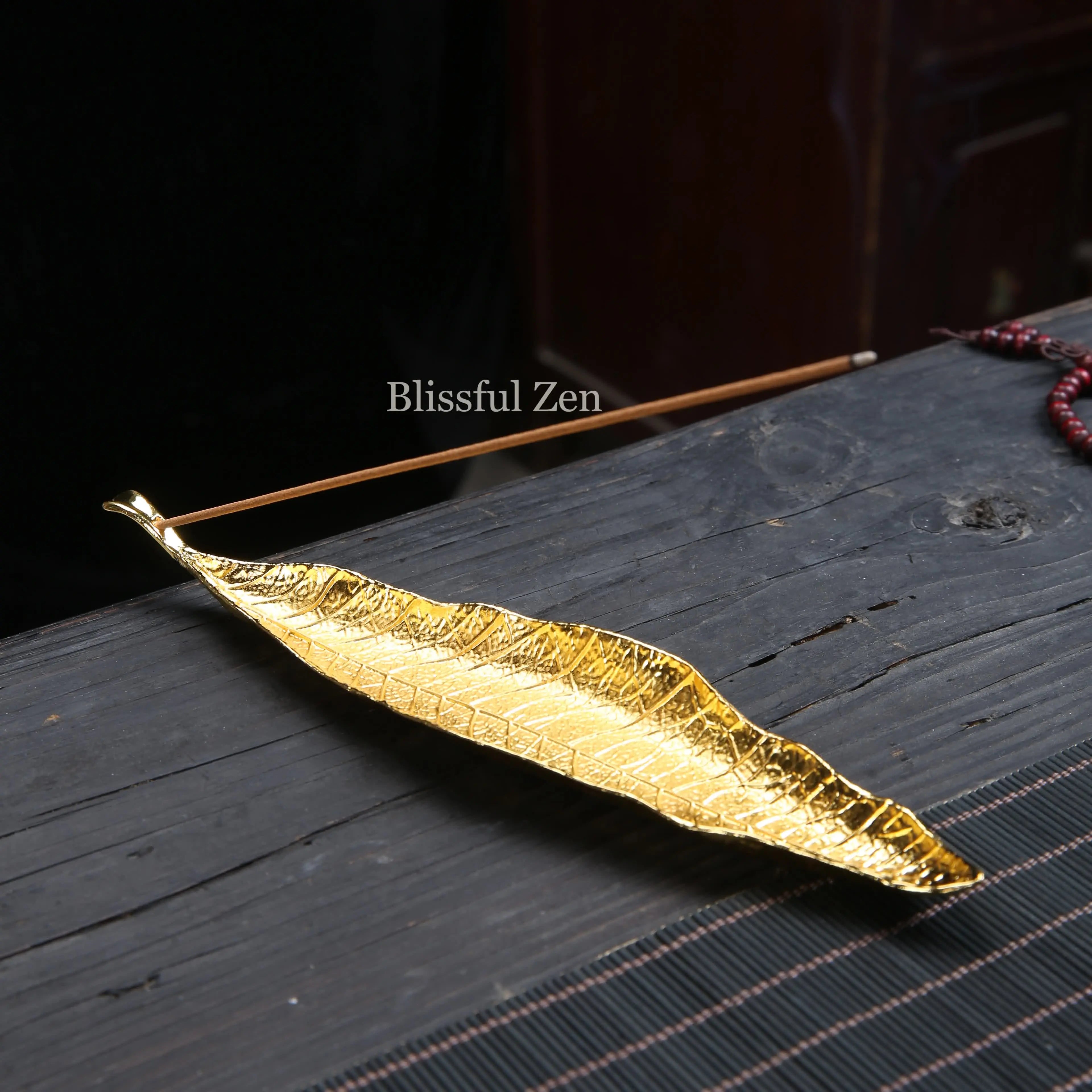 Leaf and Snail Incense Holder For Yoga, Meditation, Relaxation, Feng Shui Space Cleansing