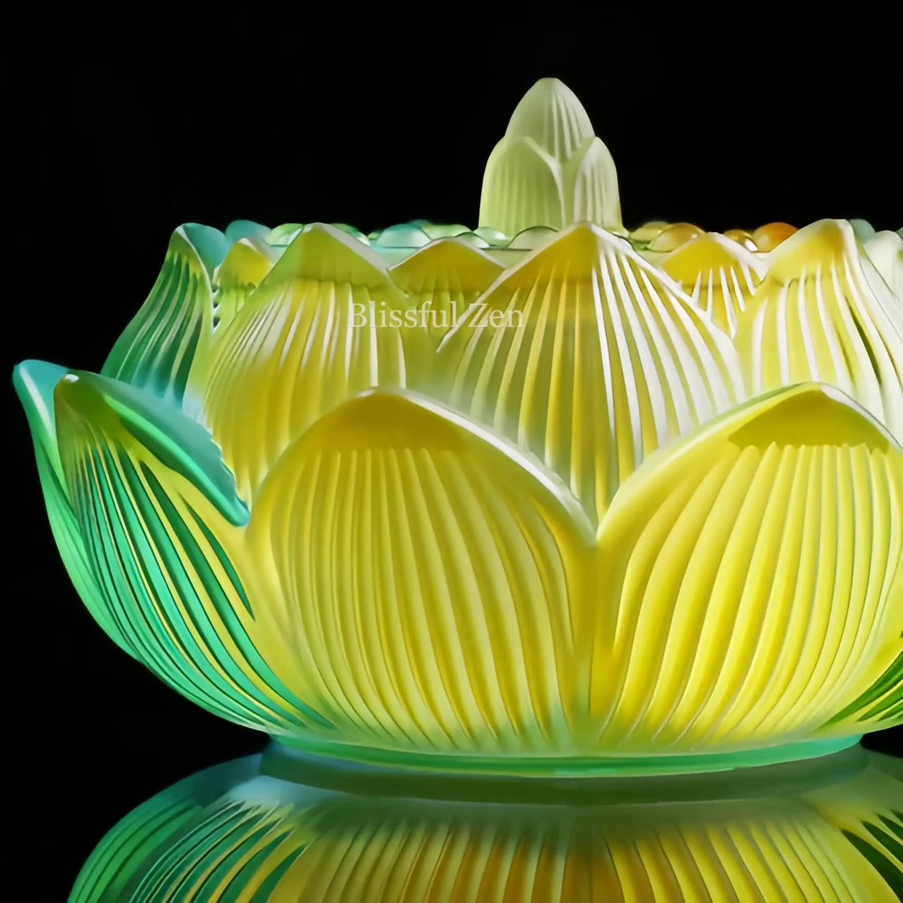 Liuli Glow-In-The-Dark Lotus Incense Burner For Incense Seals, Stick Incense, Coil Incense, Cone Incense