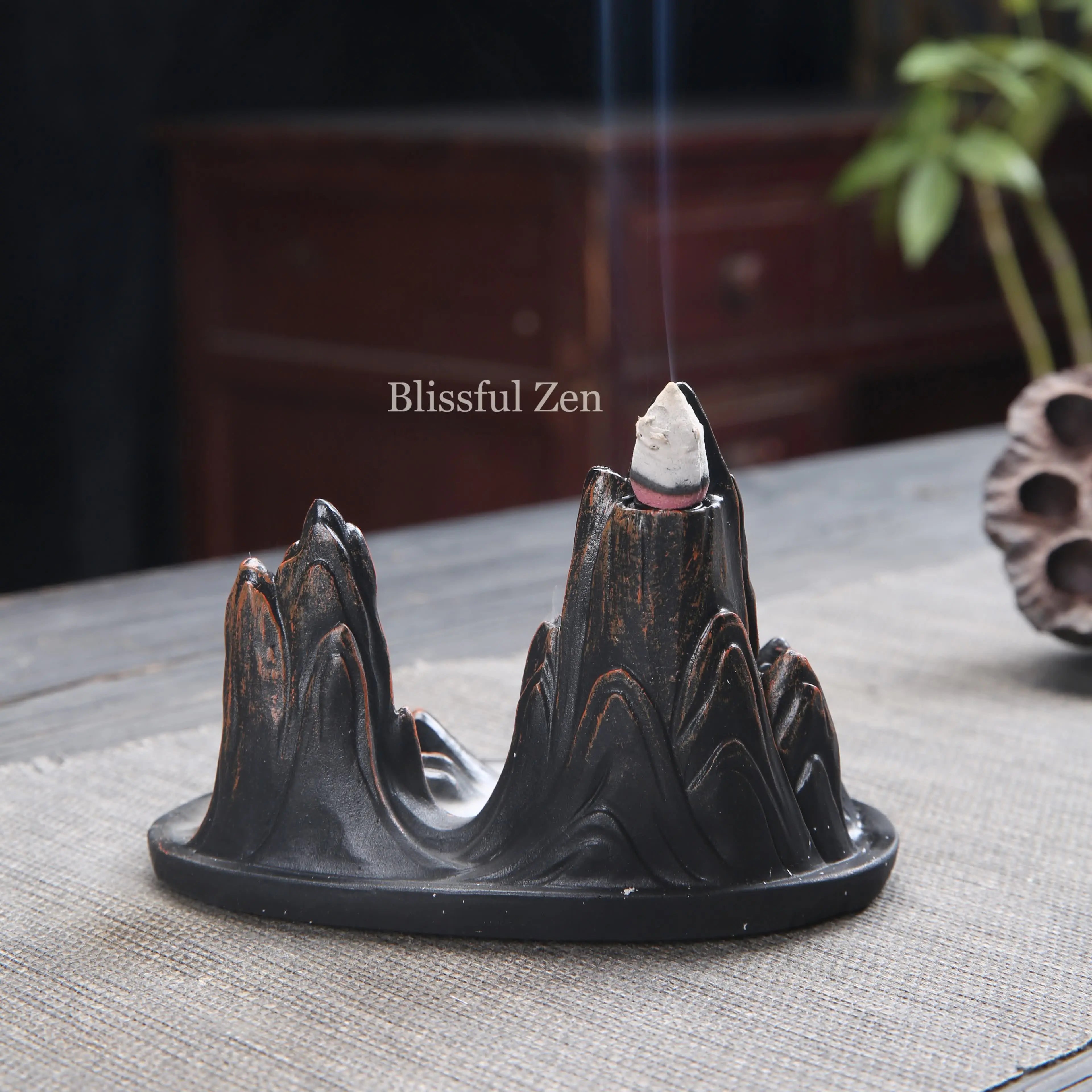 Mountain Waterfall Incense Burner